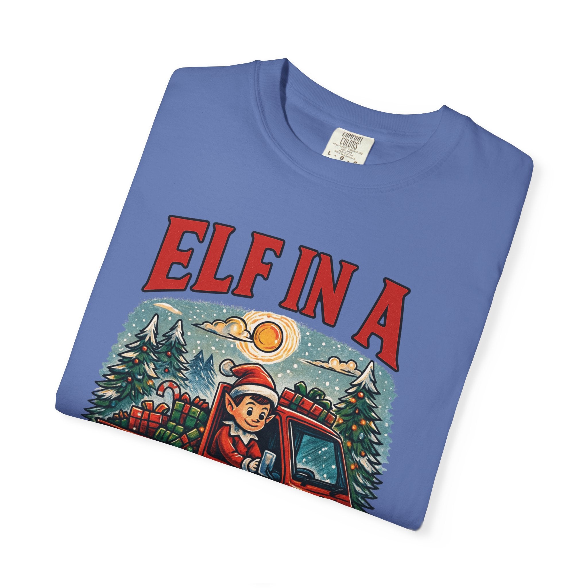 Elf in a Kei Truck Christmas T-Shirt