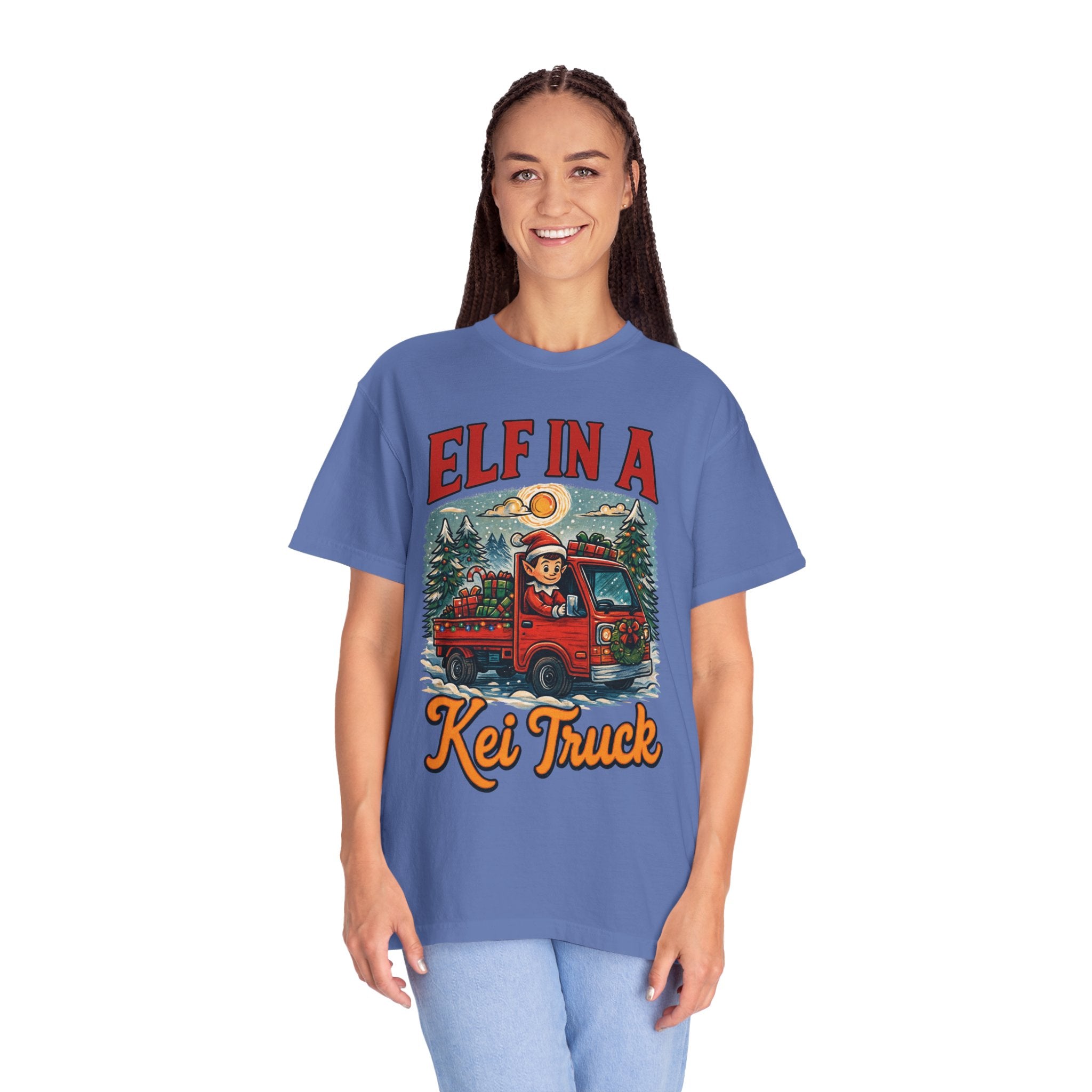 Elf in a Kei Truck Christmas T-Shirt