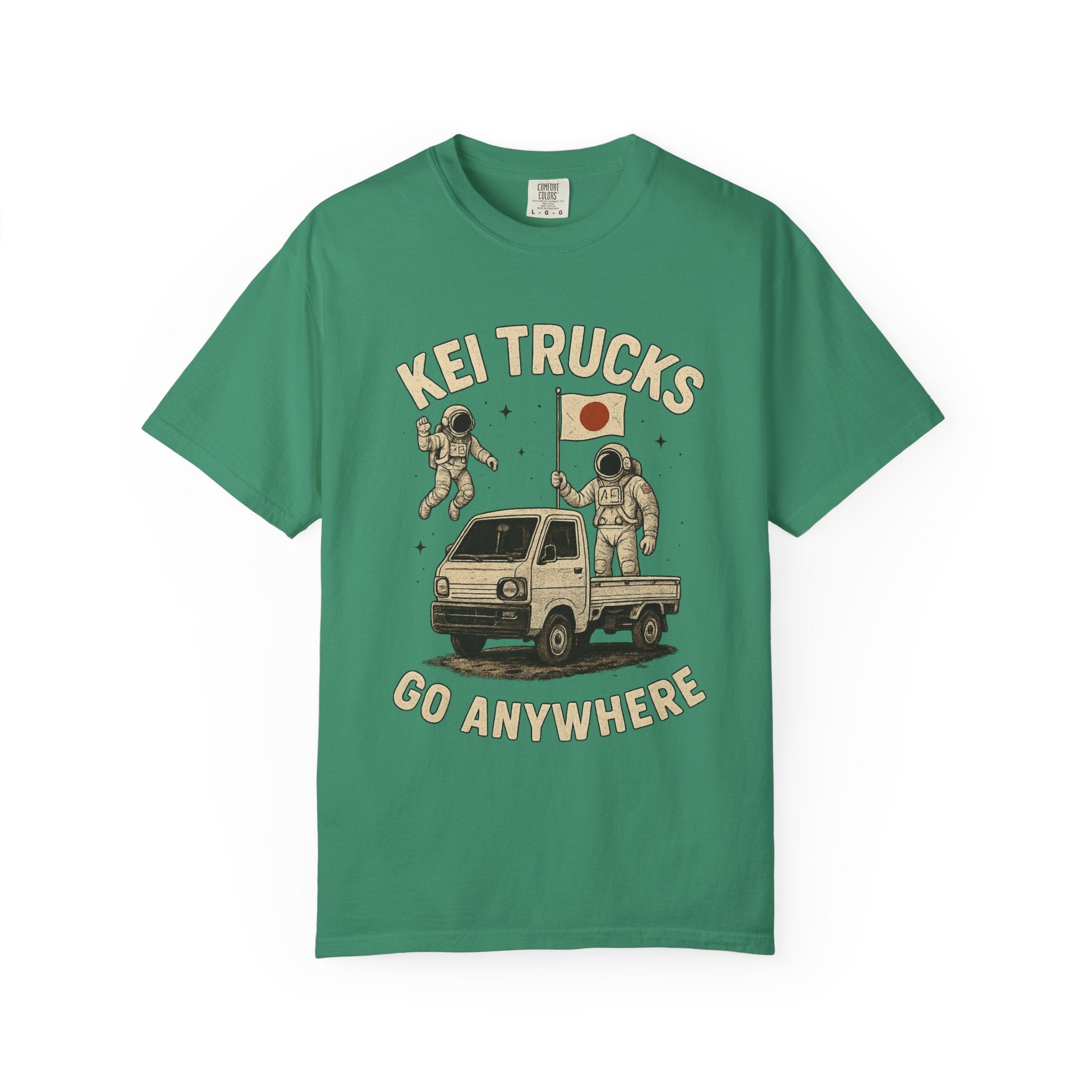 Kei Trucks Go Anywhere T-Shirt — Astronaut Mini Truck Tee