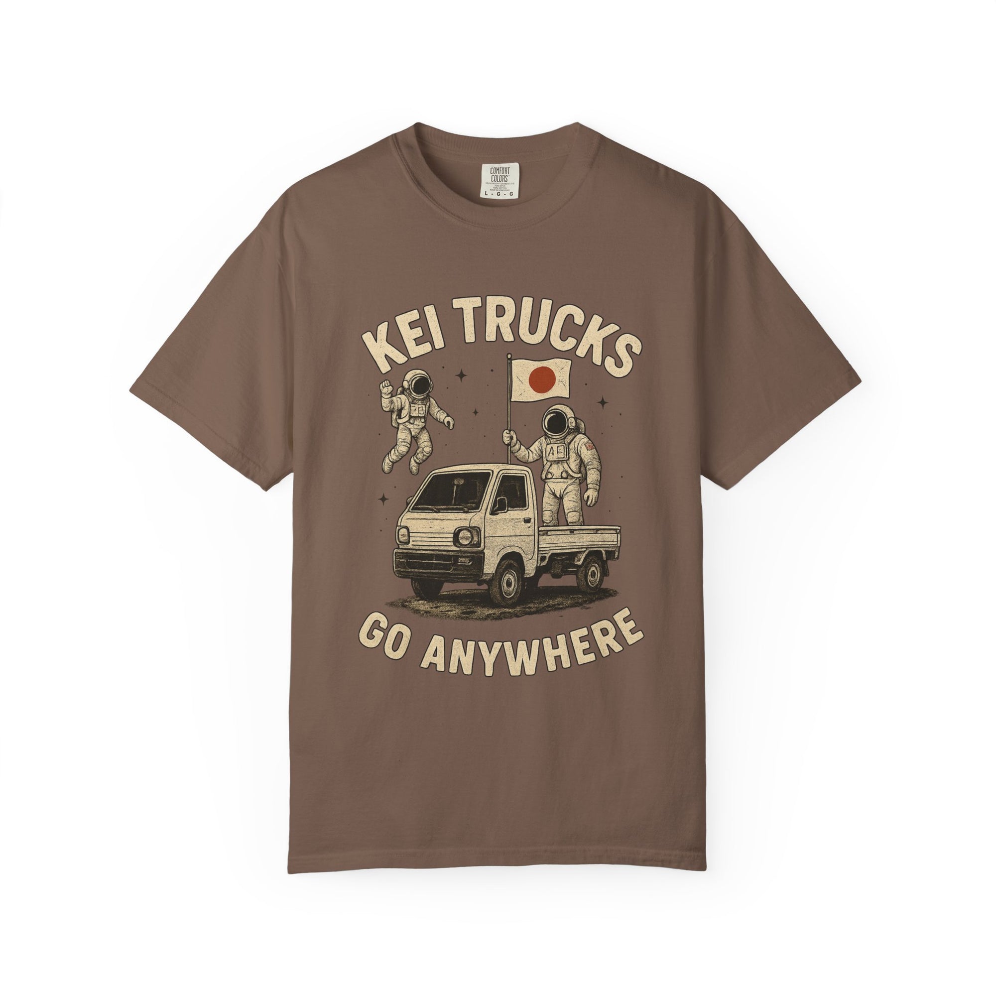 Kei Trucks Go Anywhere T-Shirt — Astronaut Mini Truck Tee