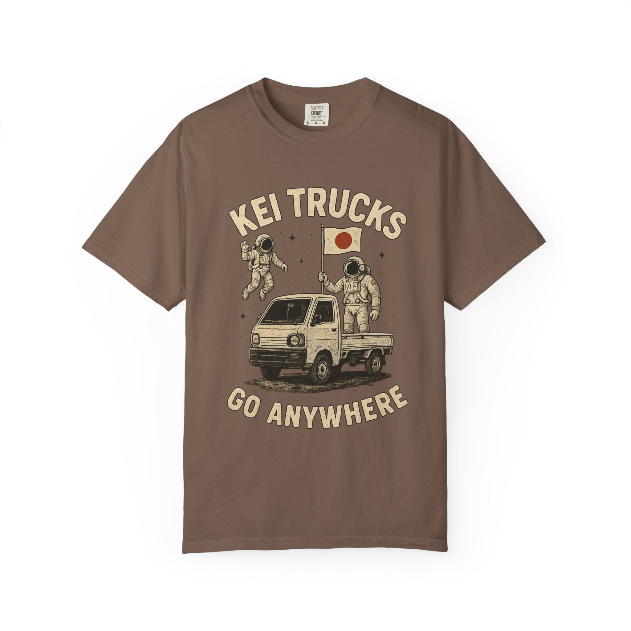 Kei Trucks Go Anywhere T-Shirt — Astronaut Mini Truck Tee
