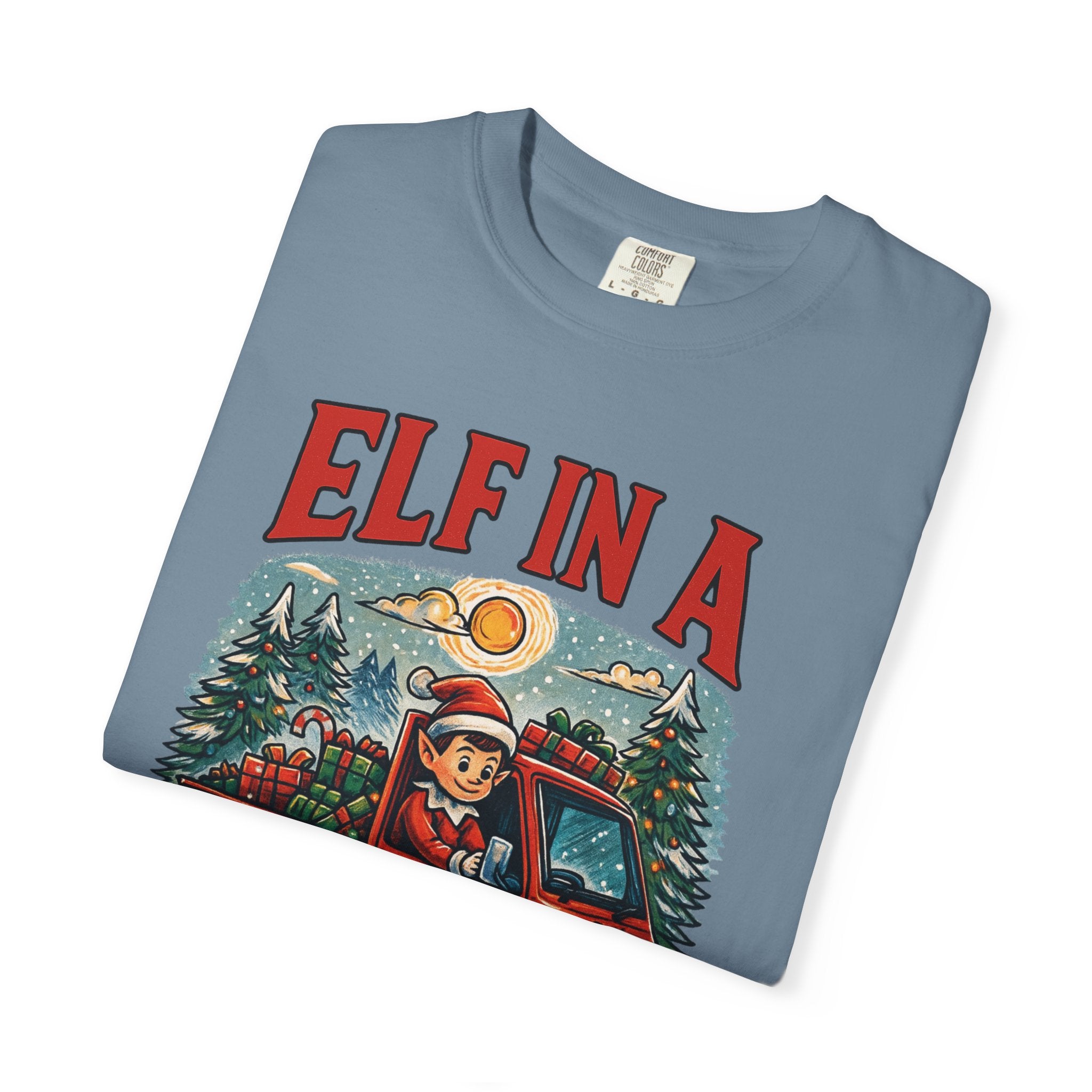 Elf in a Kei Truck Christmas T-Shirt