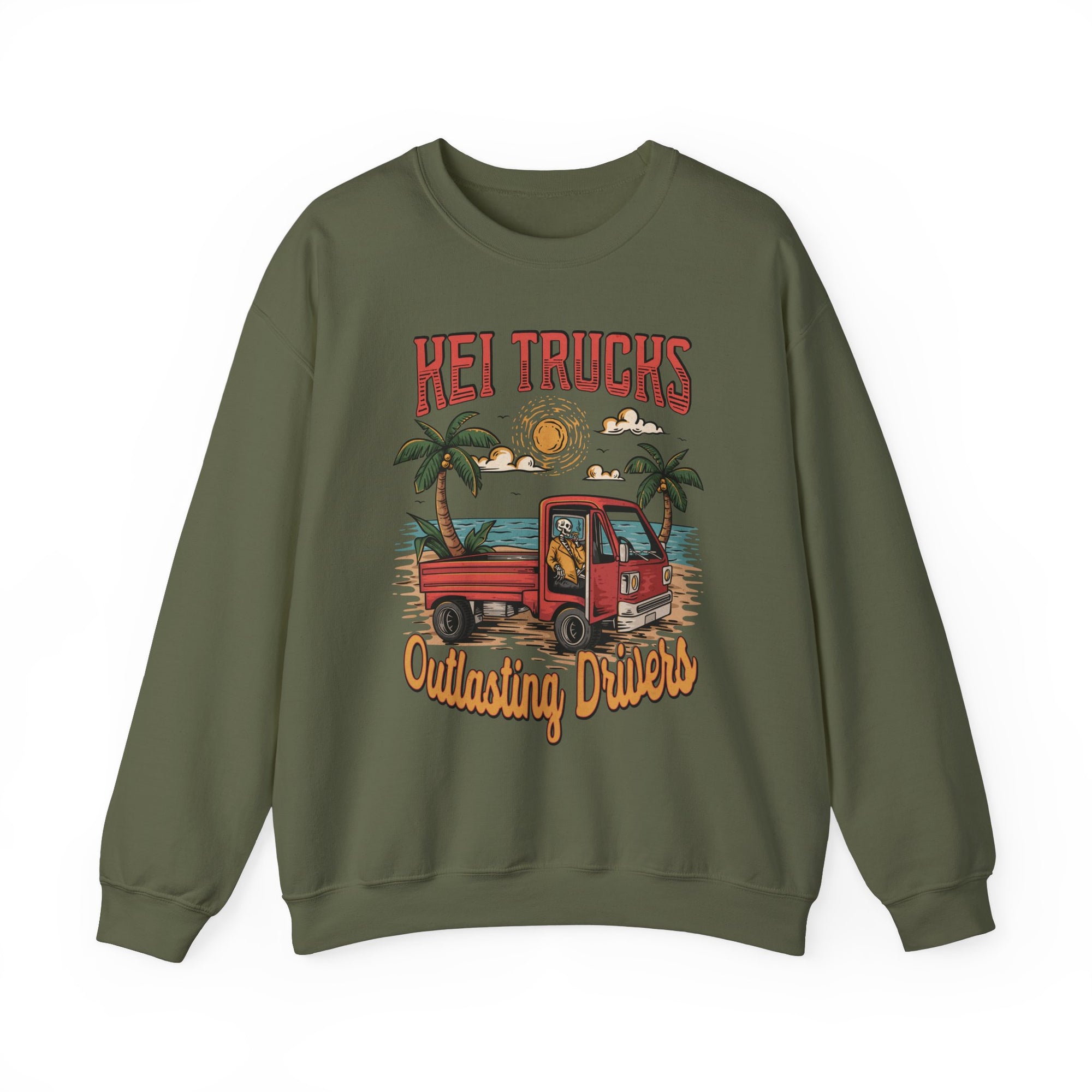 Outlasting Drivers Kei Truck Heavy Blend™ Crewneck Sweatshirt