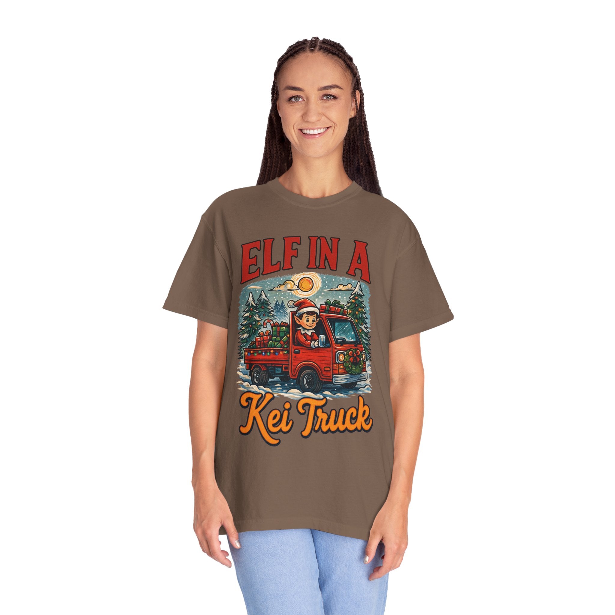 Elf in a Kei Truck Christmas T-Shirt