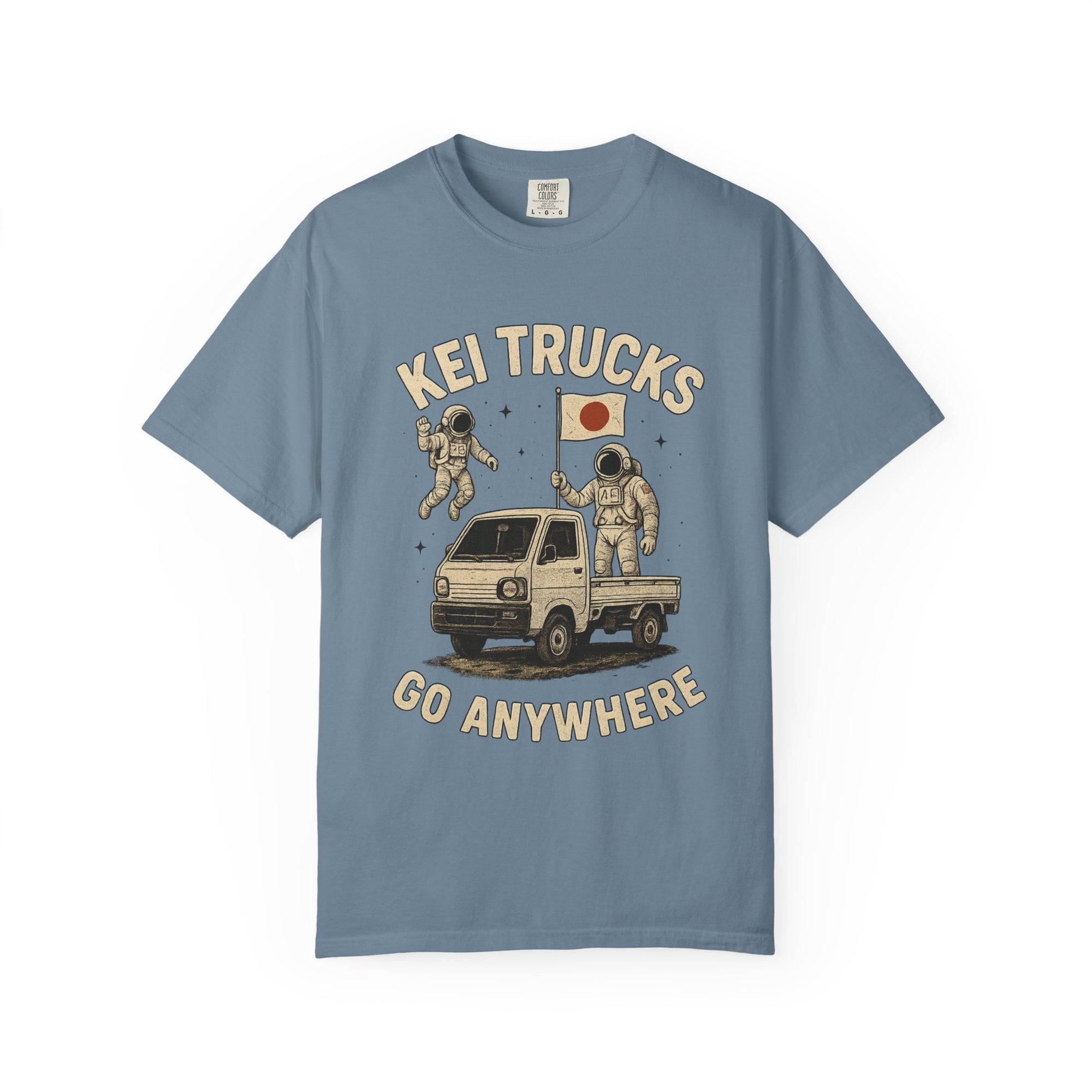 Kei Trucks Go Anywhere T-Shirt — Astronaut Mini Truck Tee