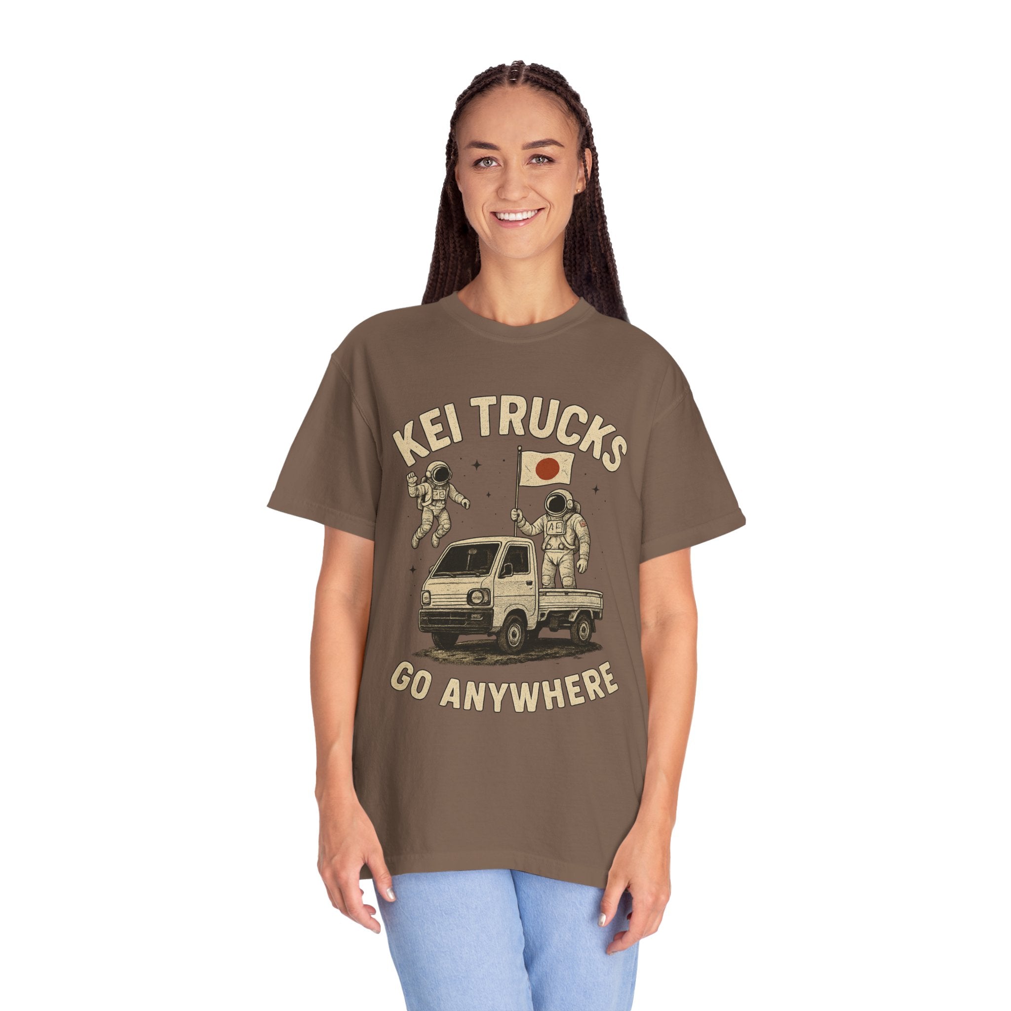 Kei Trucks Go Anywhere T-Shirt — Astronaut Mini Truck Tee