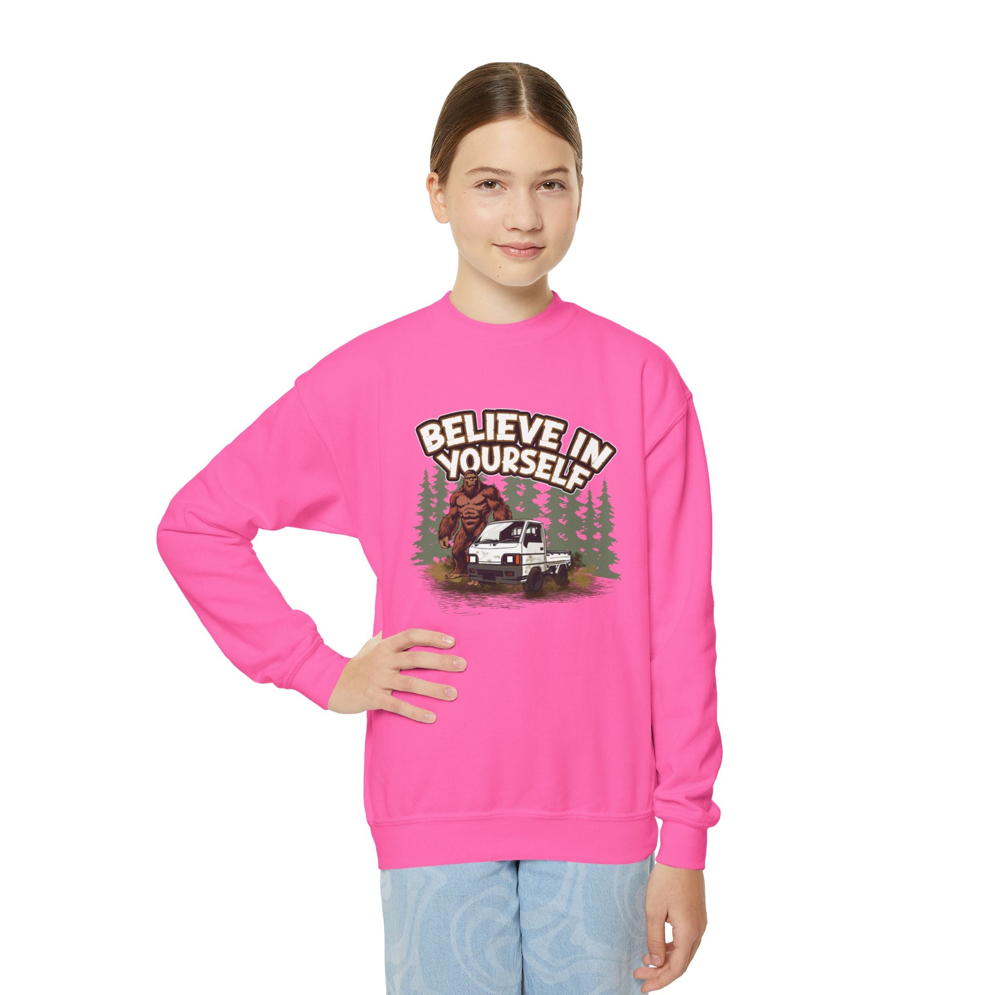 Sasquatch Youth Crewneck Kei Truck Sweatshirt