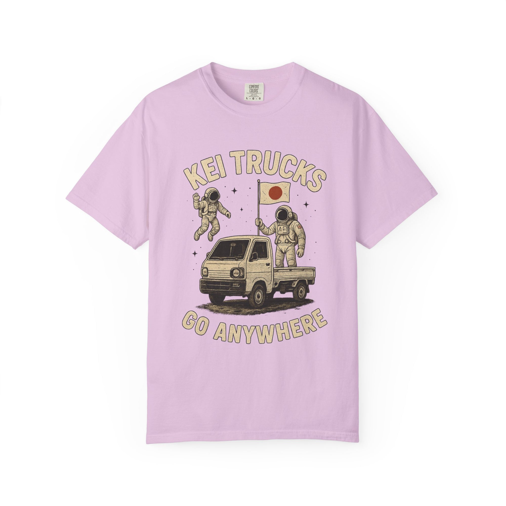 Kei Trucks Go Anywhere T-Shirt — Astronaut Mini Truck Tee