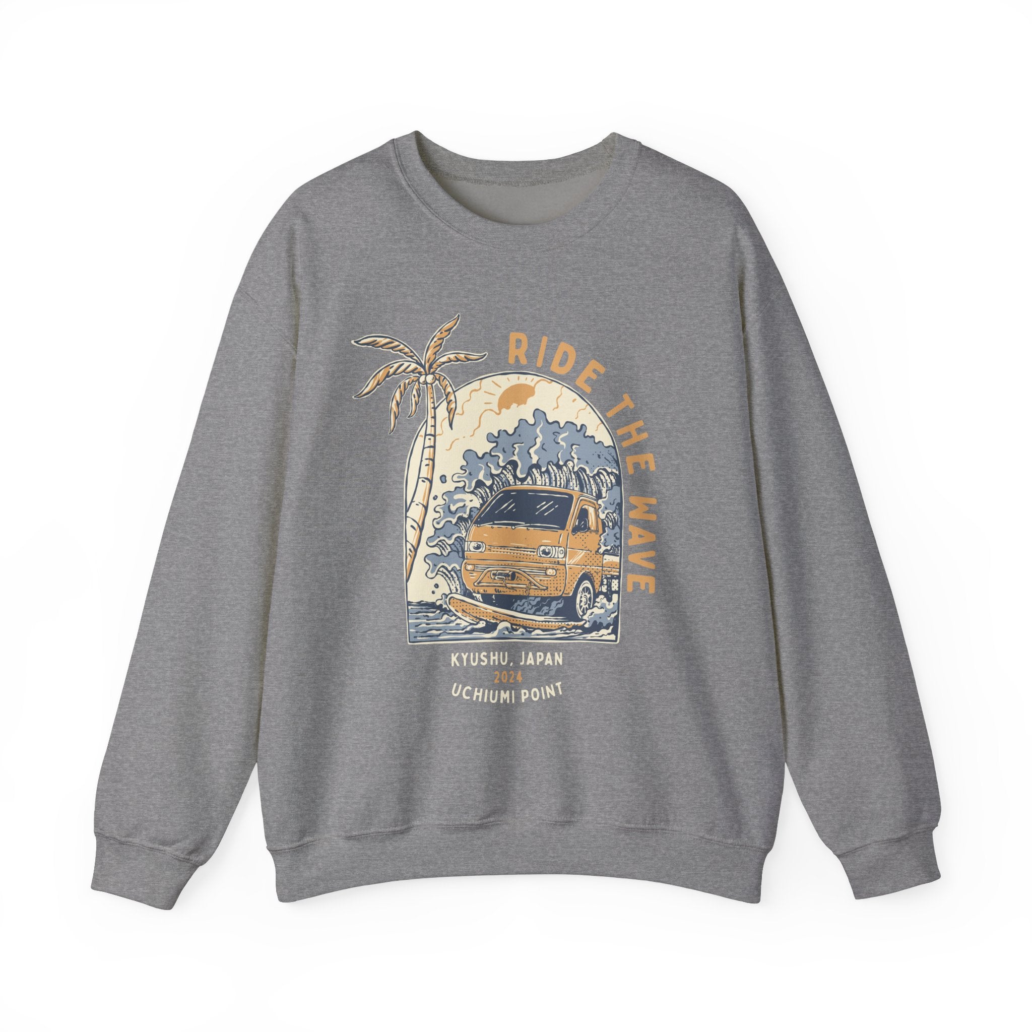 Ride The Wave Kei Truck Crewneck Sweatshirt