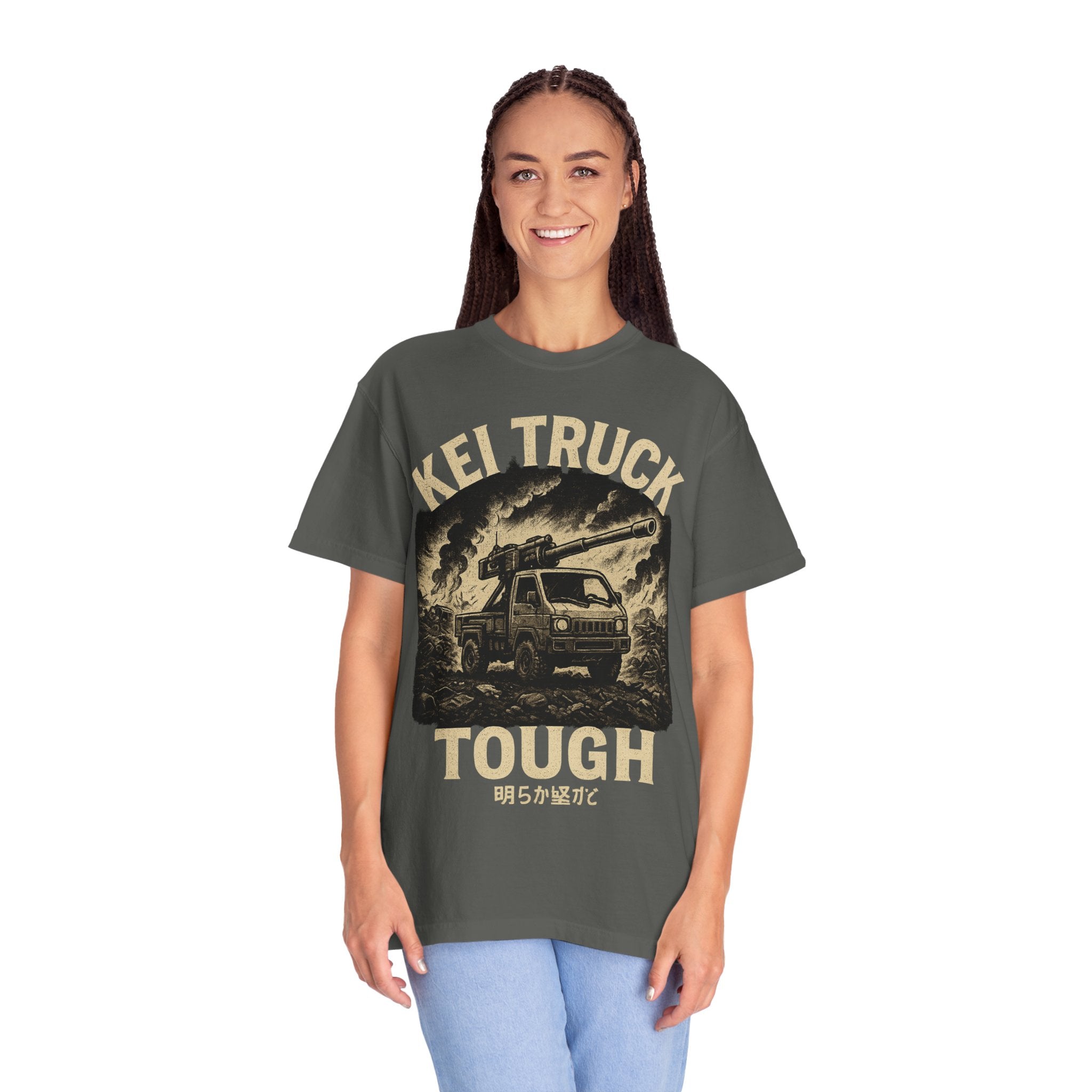 Kei Truck Tough Graphic T-Shirt — Retro Mini Truck Adventure Tee