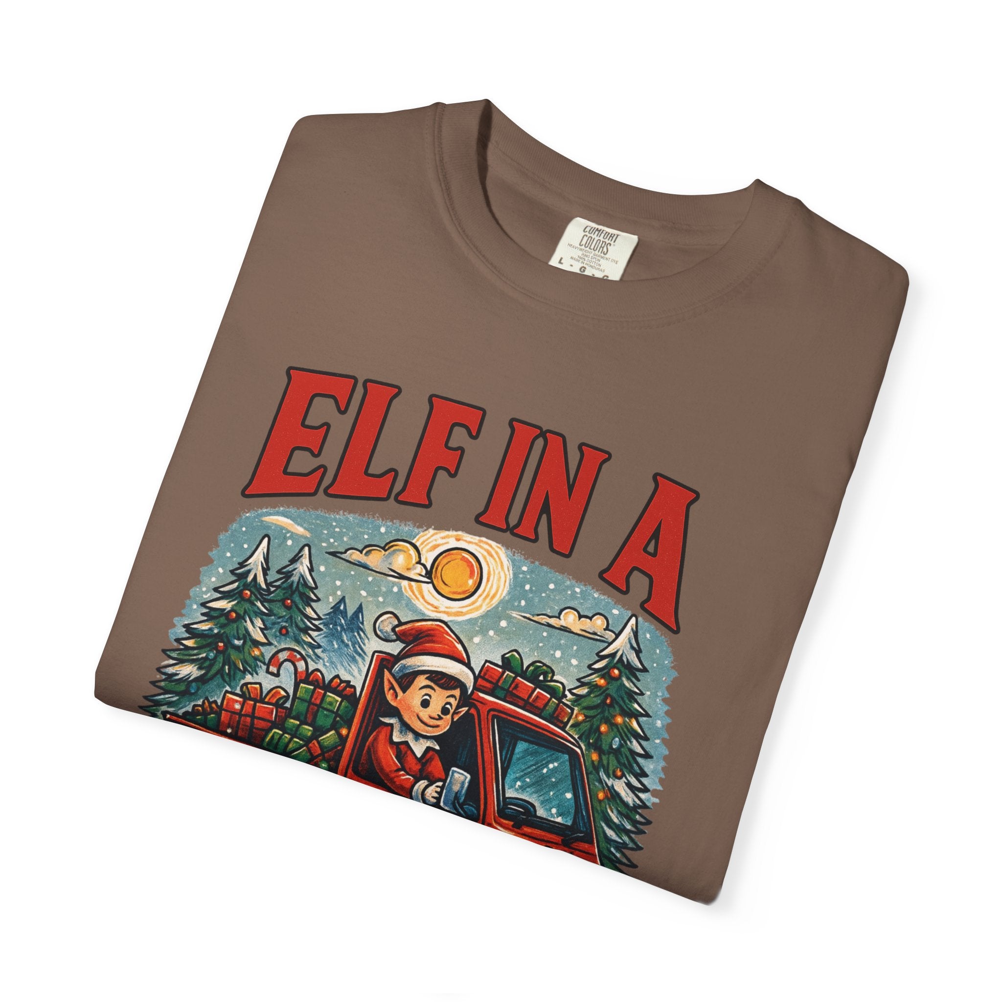 Elf in a Kei Truck Christmas T-Shirt