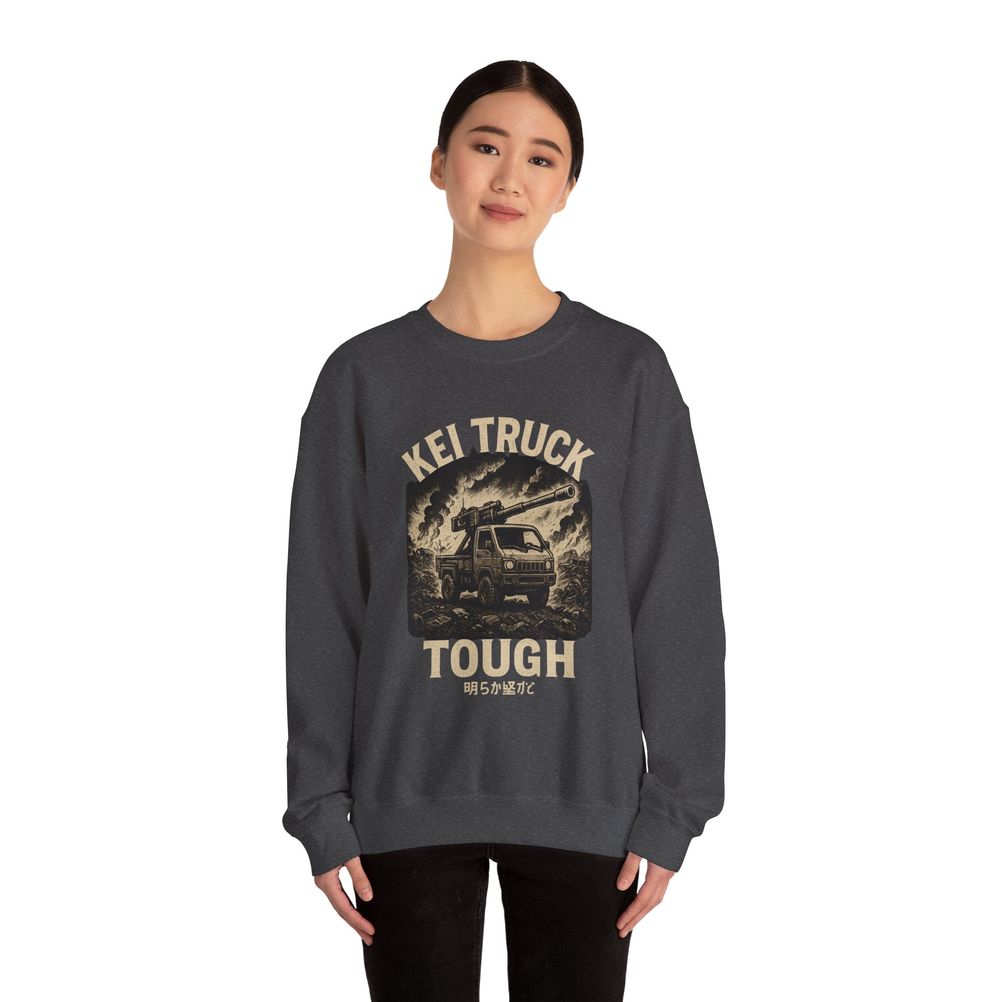 Kei Truck Tough Vintage Off-Road Graphic Heavy Blend™ Crewneck Sweatshirt