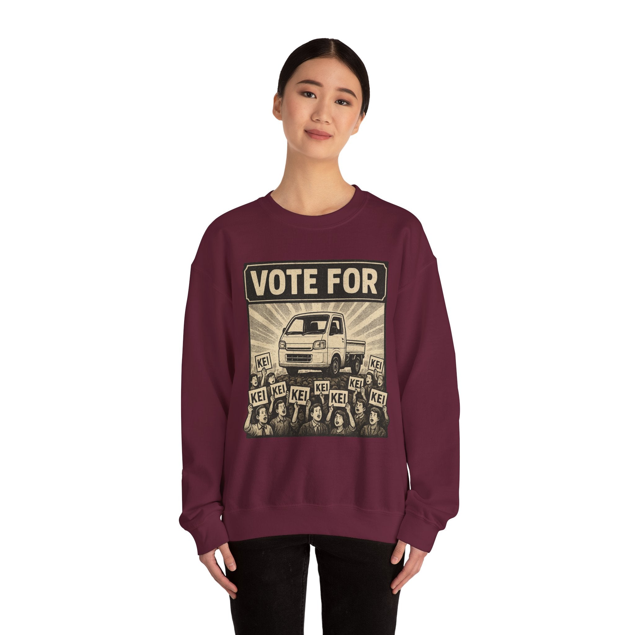 Vote For Kei Trucks Heavy Blend™ Crewneck Sweatshirt