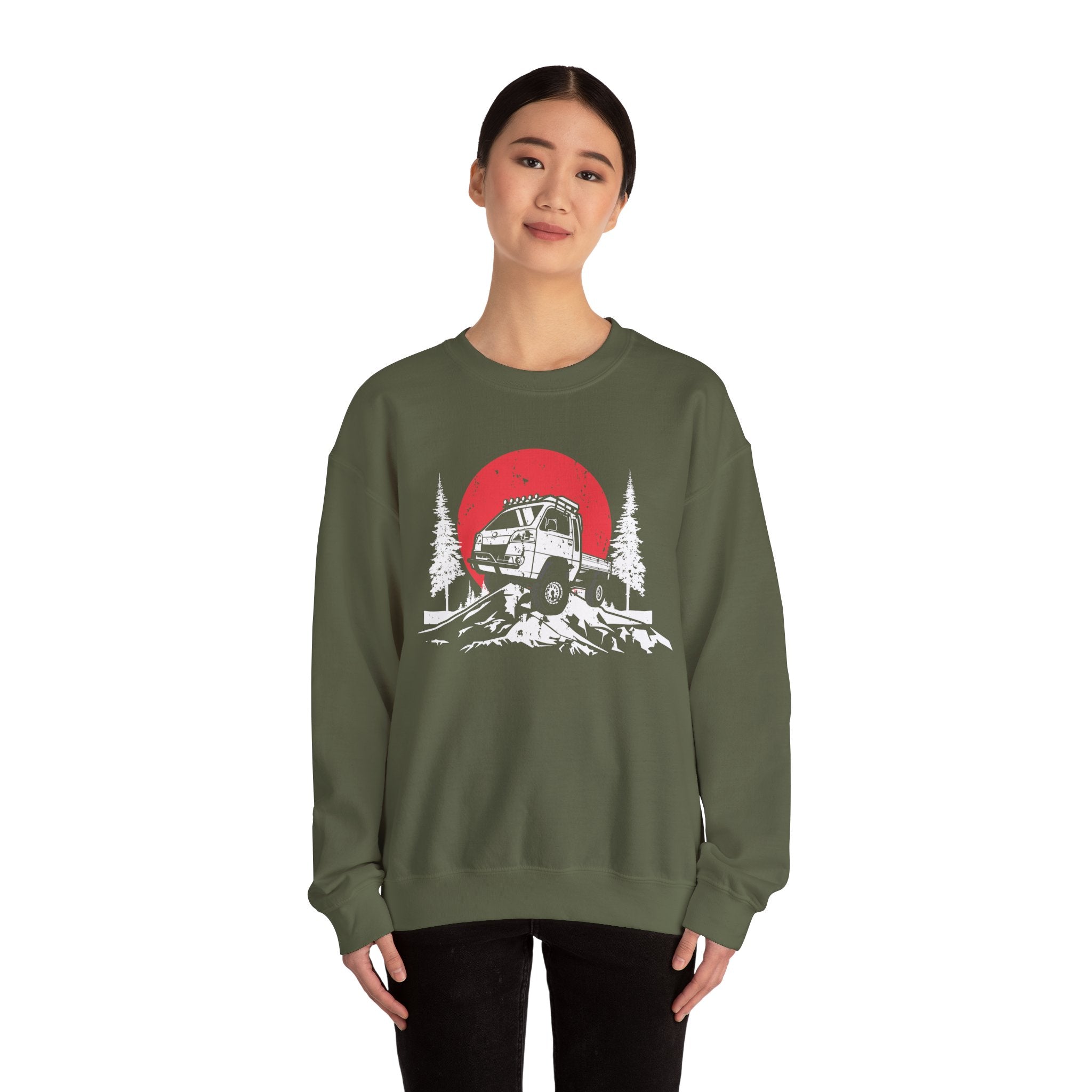 Kei Truck Mountain Crewneck Sweatshirt