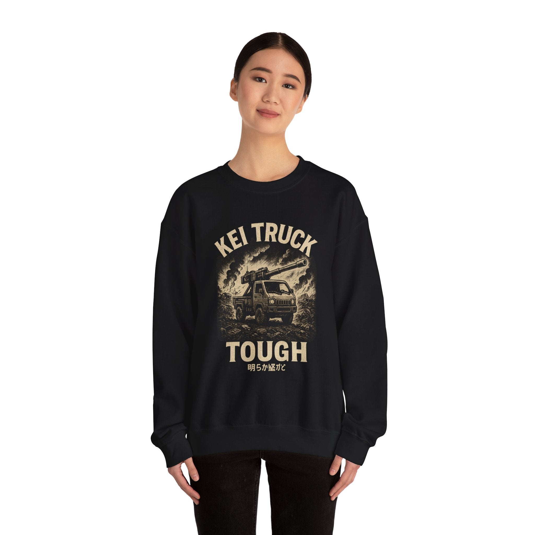Kei Truck Tough Vintage Off-Road Graphic Heavy Blend™ Crewneck Sweatshirt