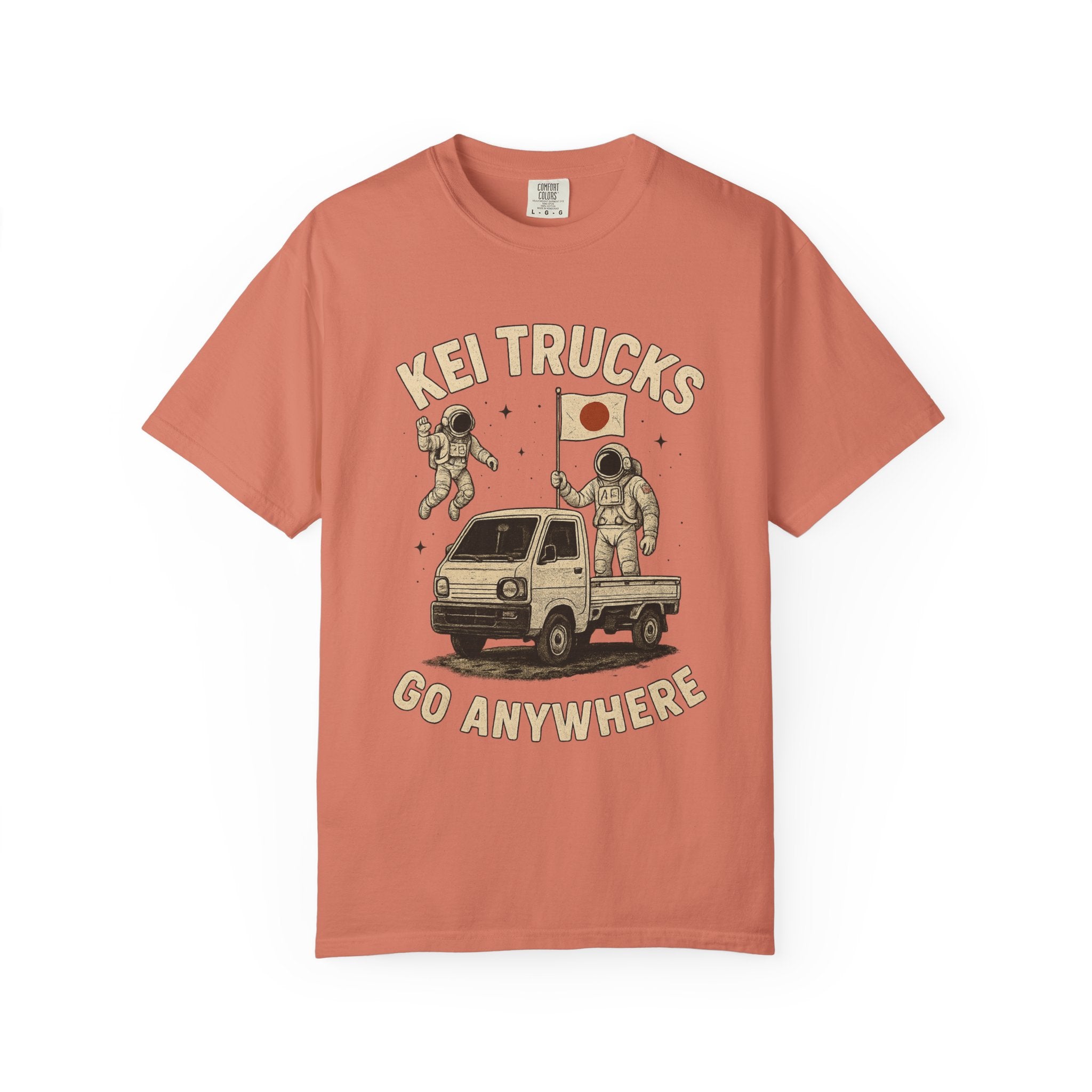 Kei Trucks Go Anywhere T-Shirt — Astronaut Mini Truck Tee