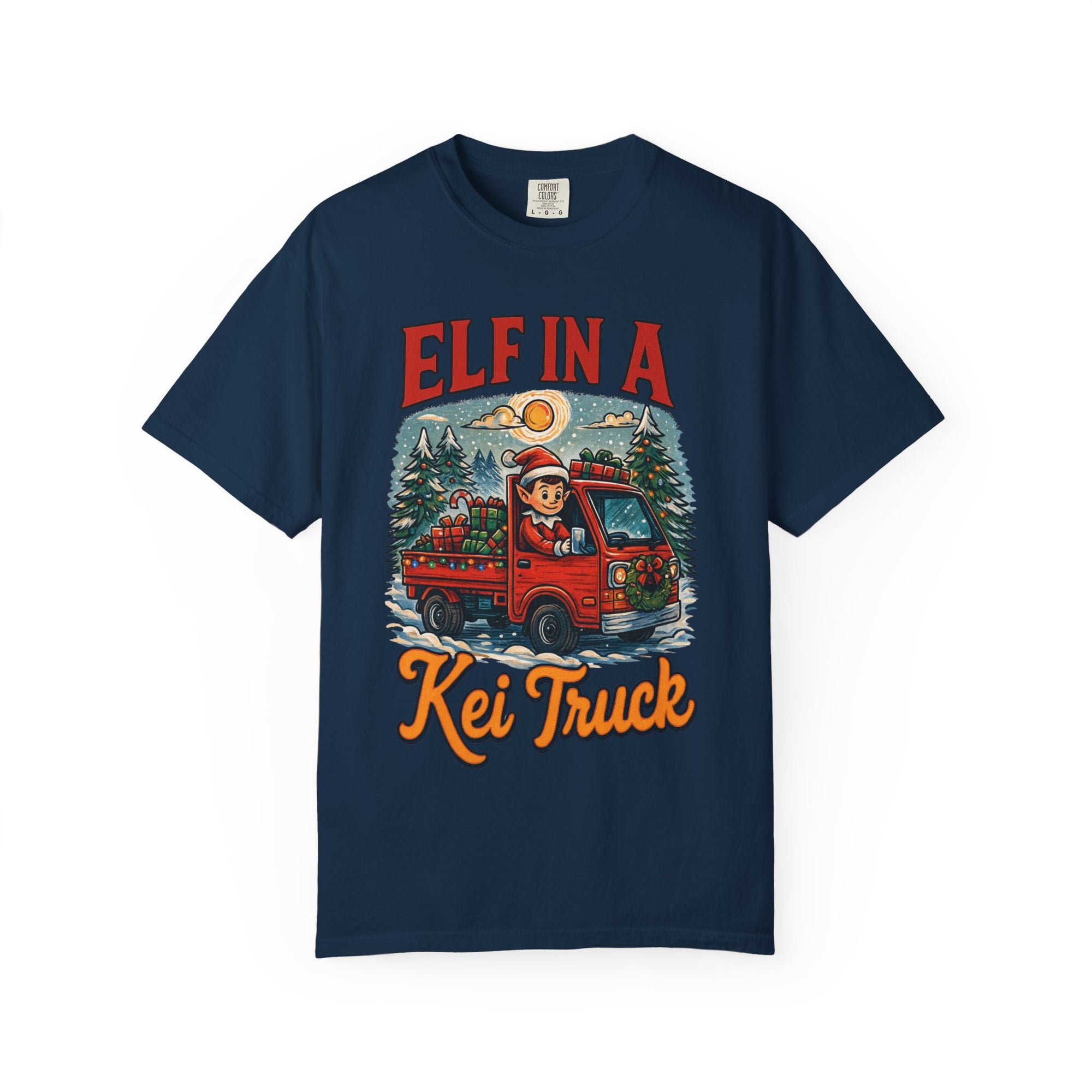 Elf in a Kei Truck Christmas T-Shirt