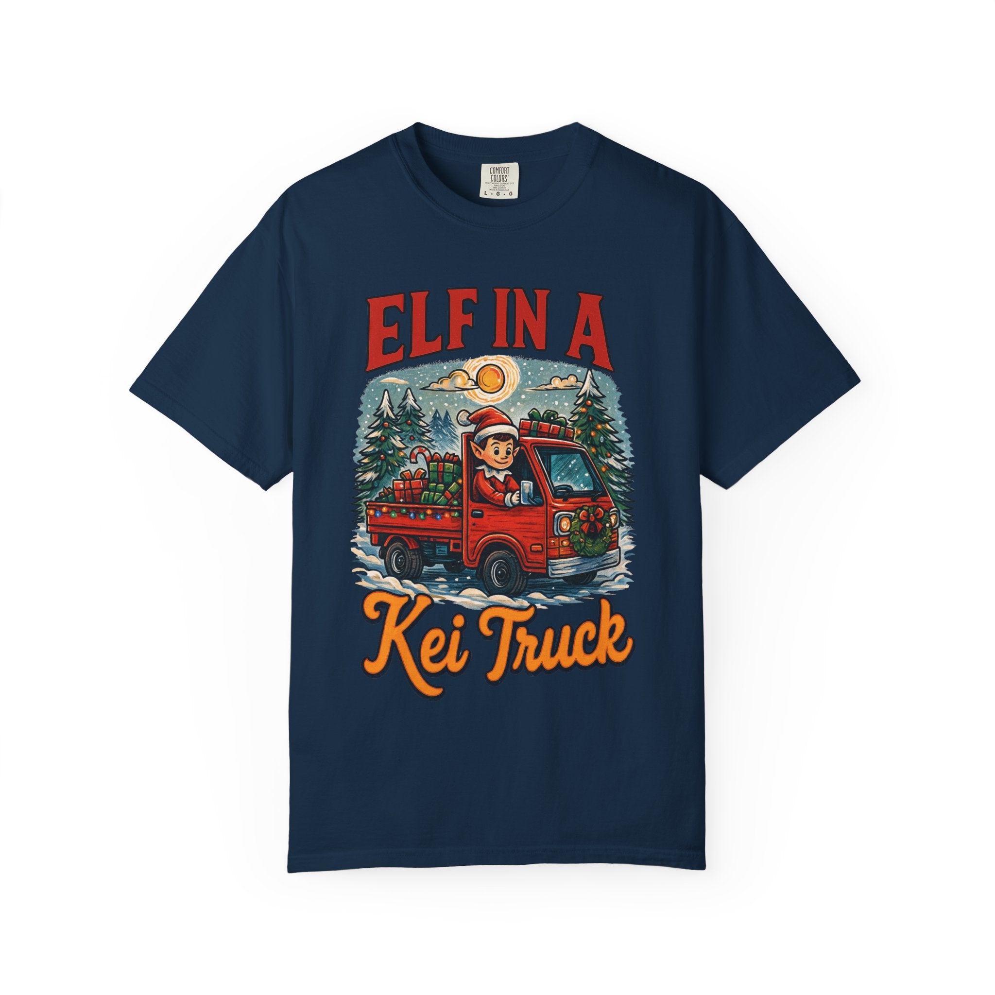Elf in a Kei Truck Christmas T-Shirt