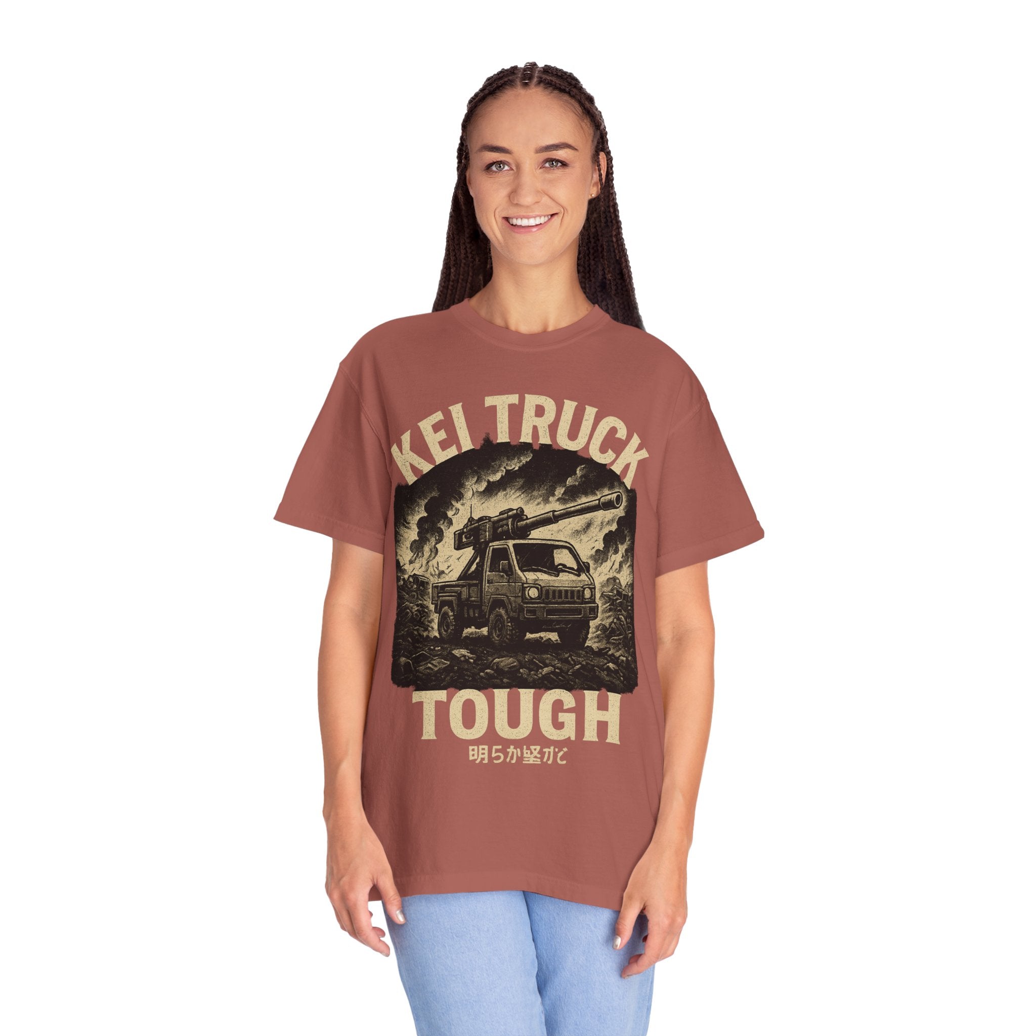 Kei Truck Tough Graphic T-Shirt — Retro Mini Truck Adventure Tee