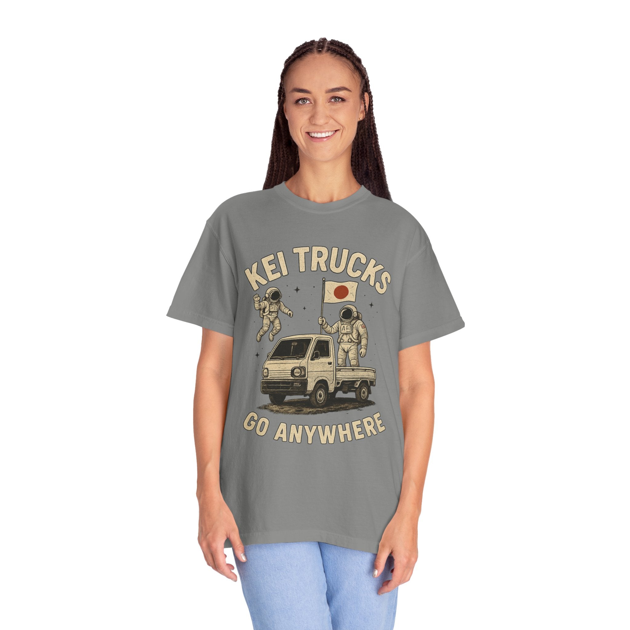 Kei Trucks Go Anywhere T-Shirt — Astronaut Mini Truck Tee