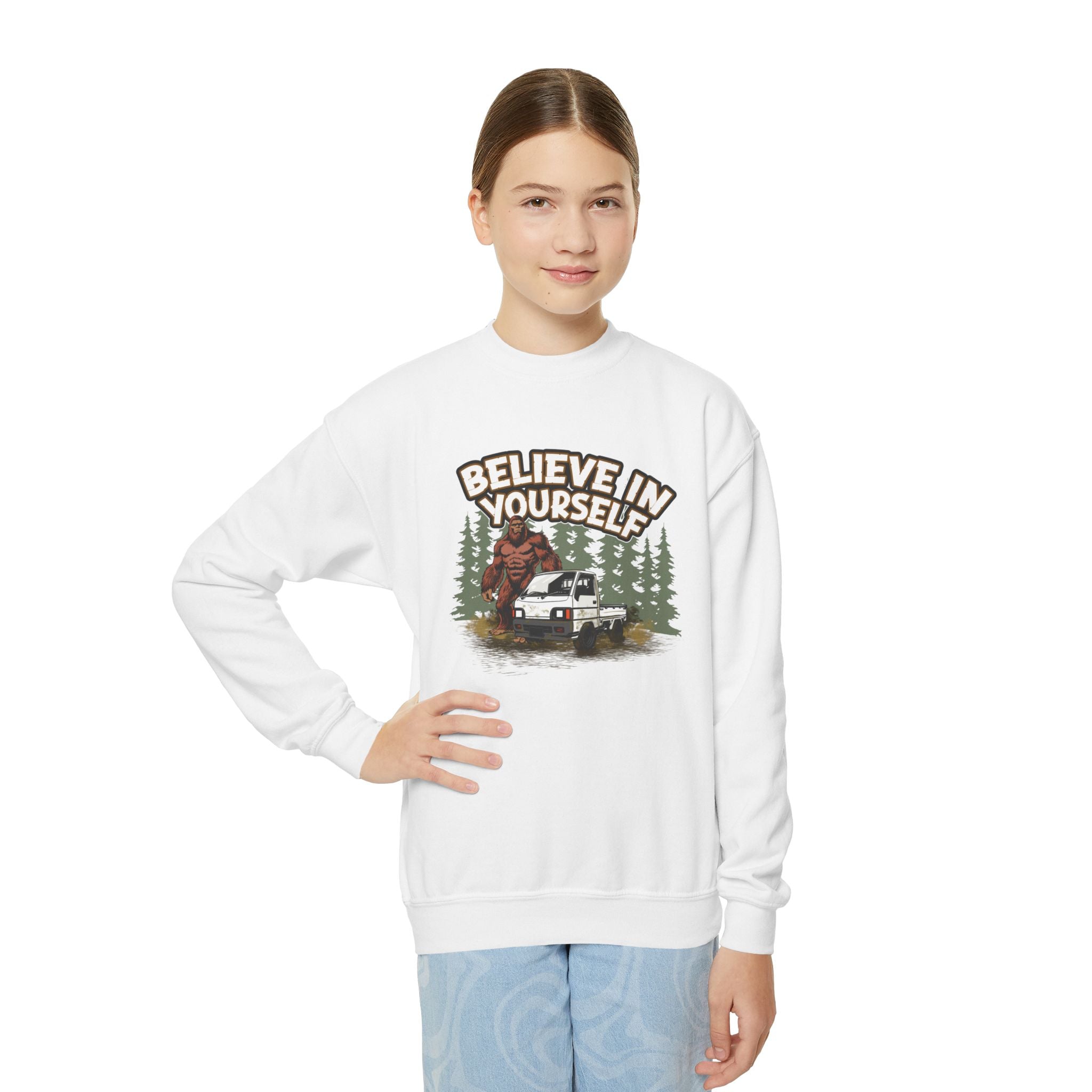 Sasquatch Youth Crewneck Kei Truck Sweatshirt
