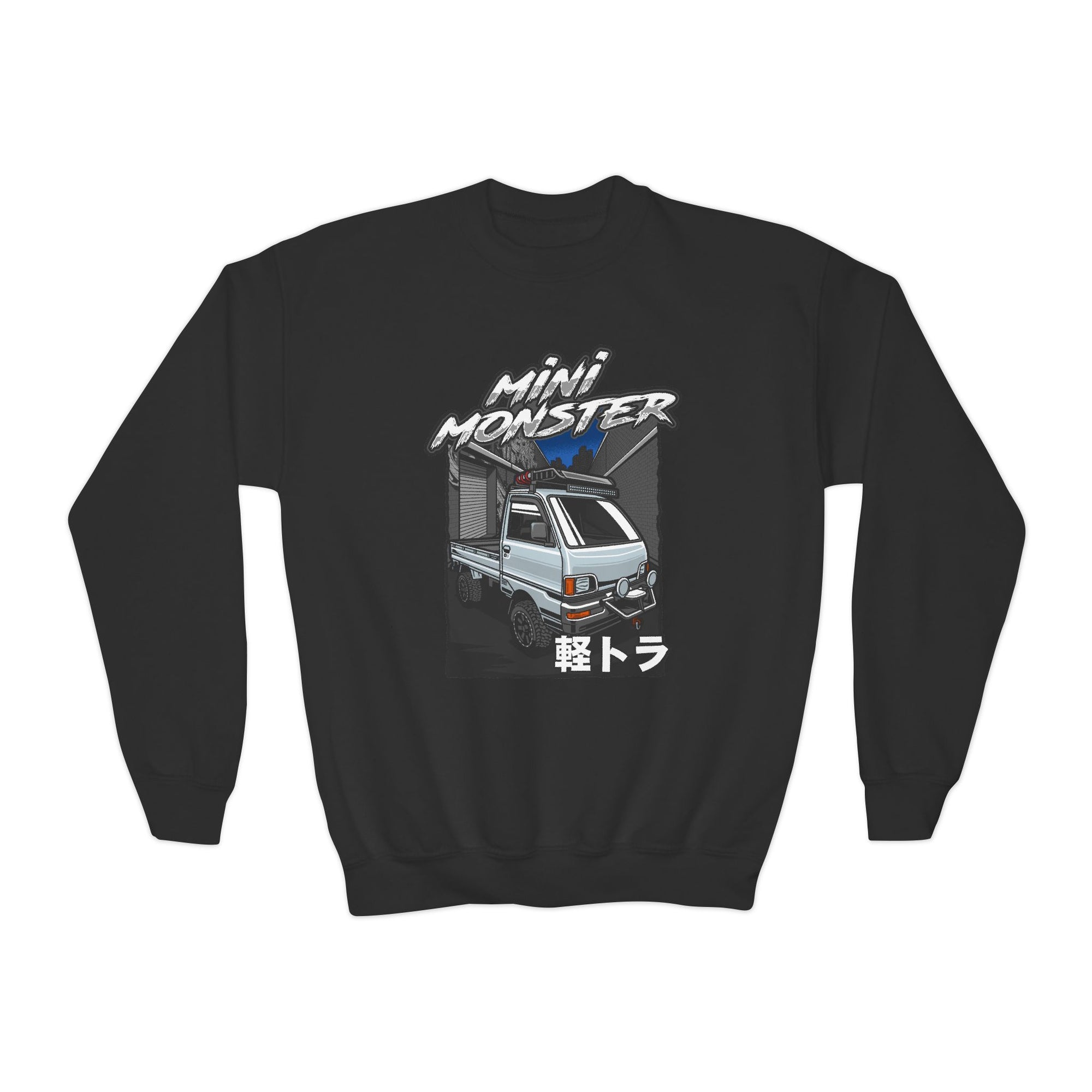 Mini Monster Kei Truck Youth Crewneck Sweatshirt