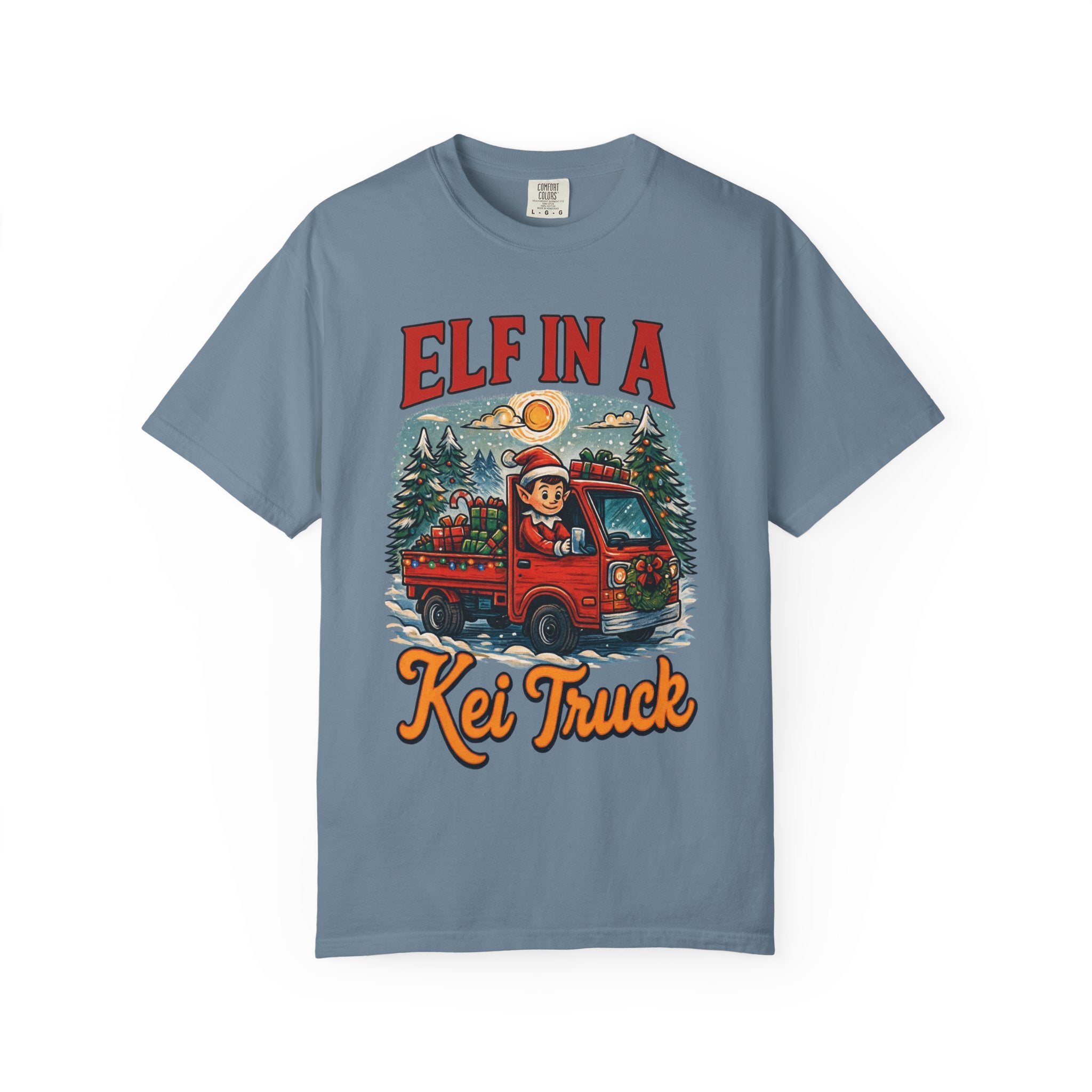 Elf in a Kei Truck Christmas T-Shirt