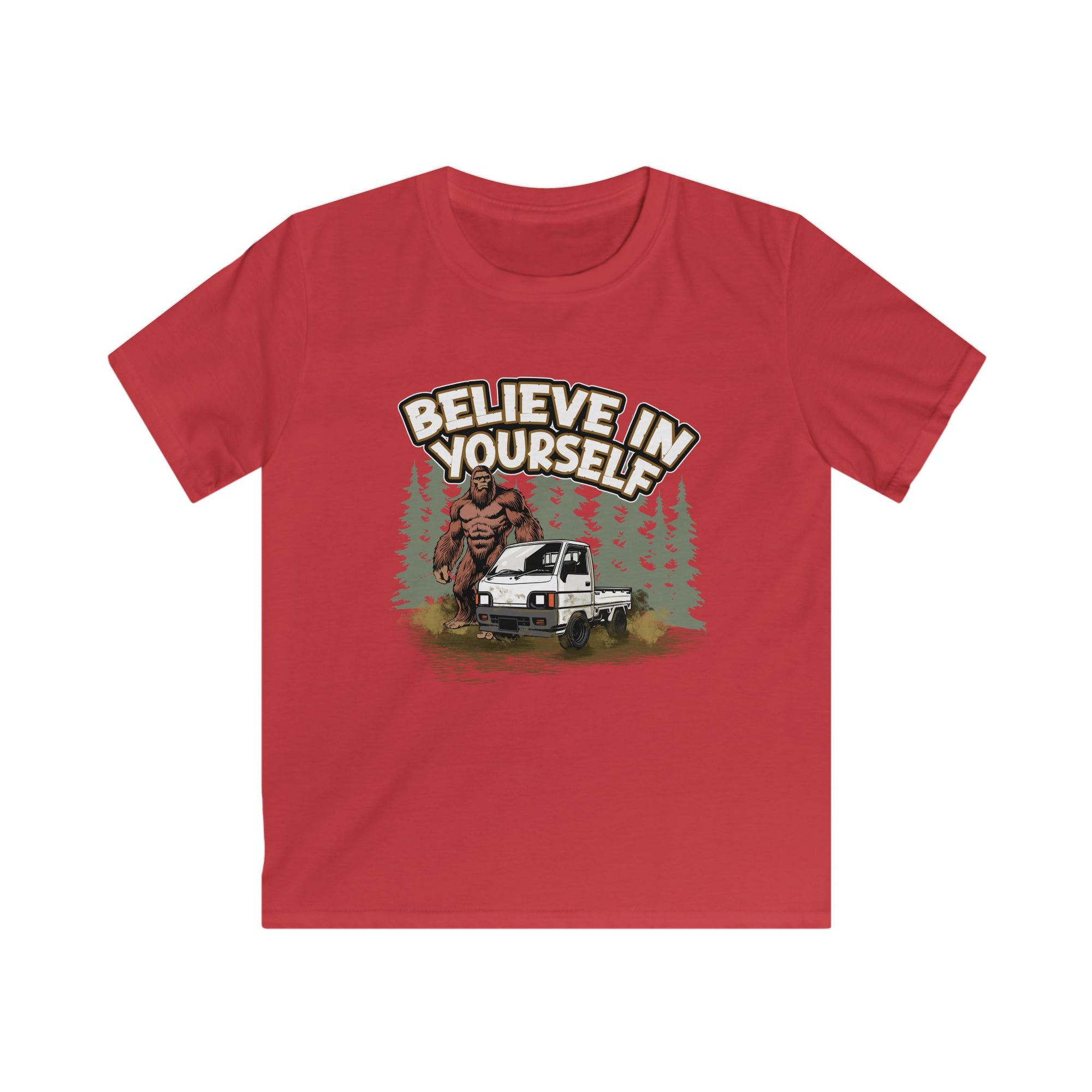Kids 'Believe in Yourself' Sasquatch Kei Truck Tee
