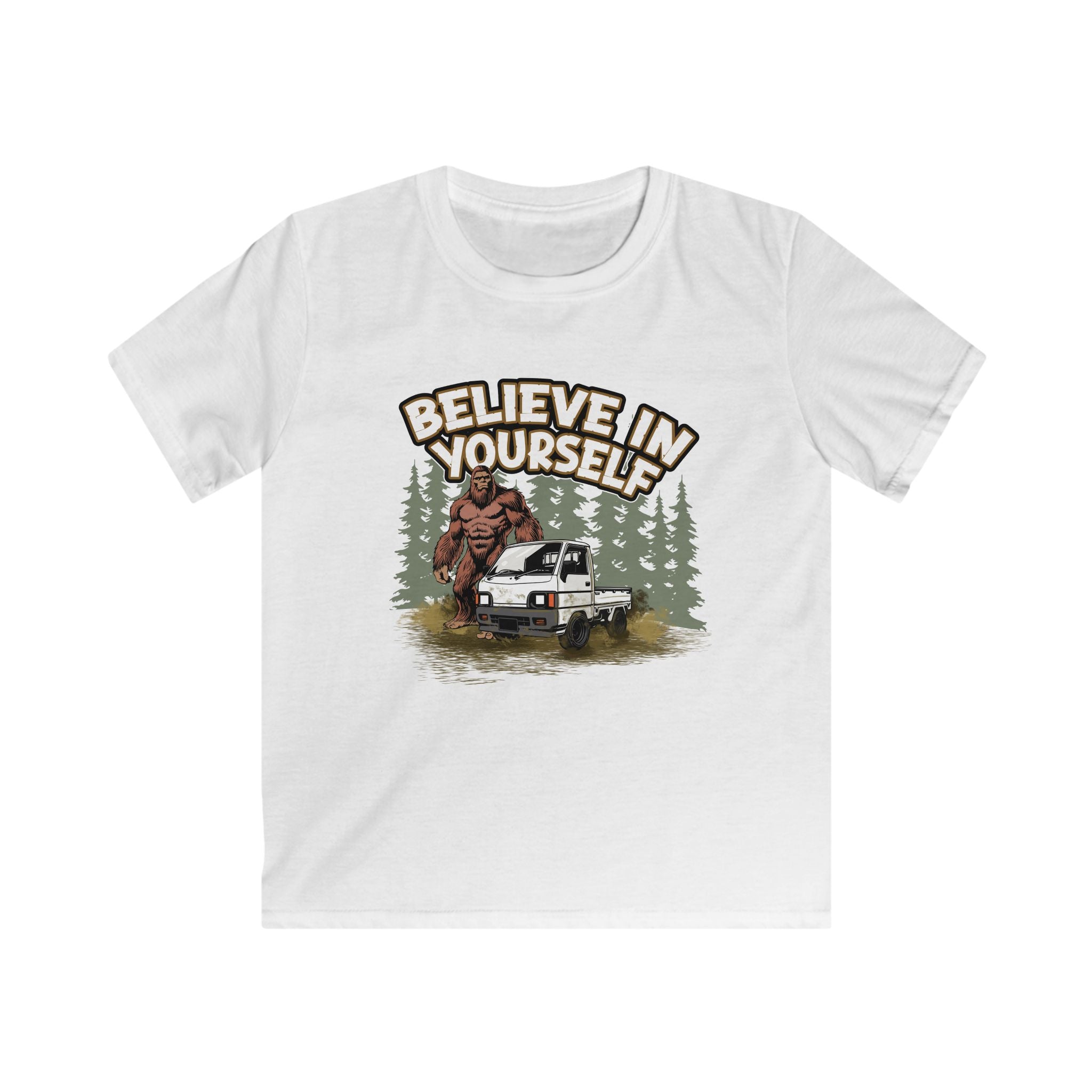 Kids 'Believe in Yourself' Sasquatch Kei Truck Tee