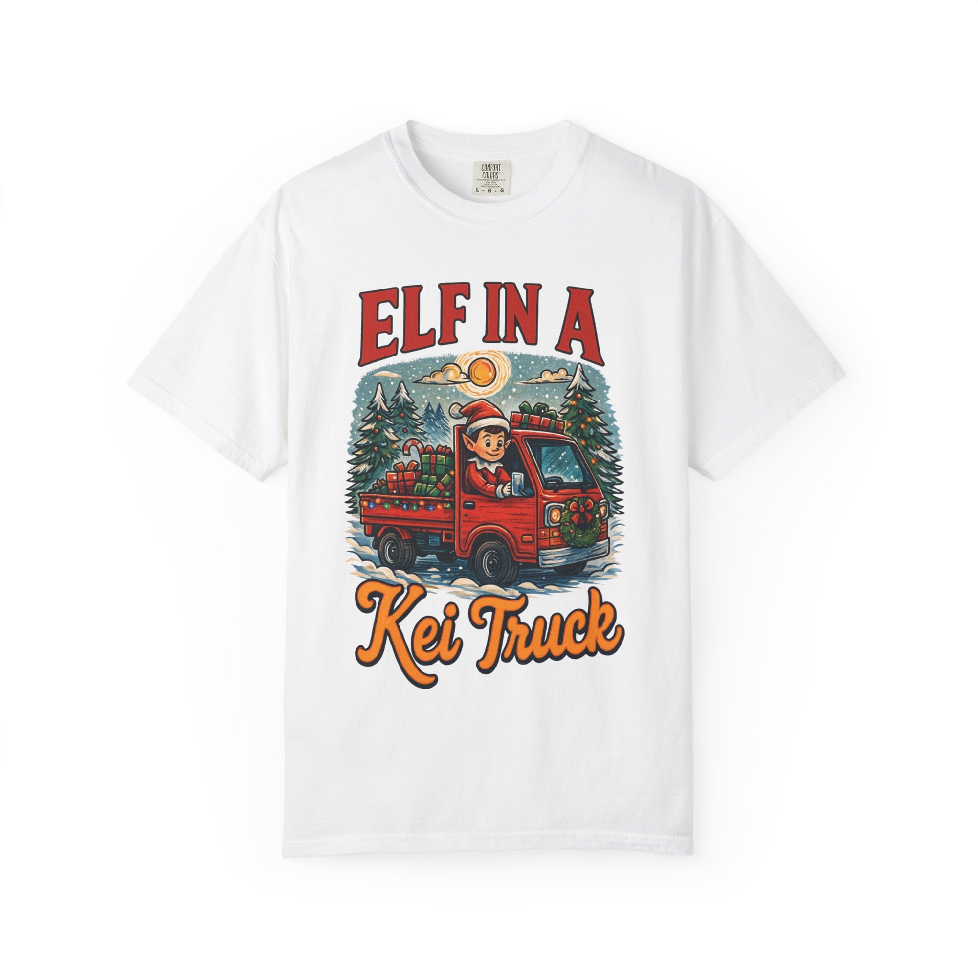 Elf in a Kei Truck Christmas T-Shirt