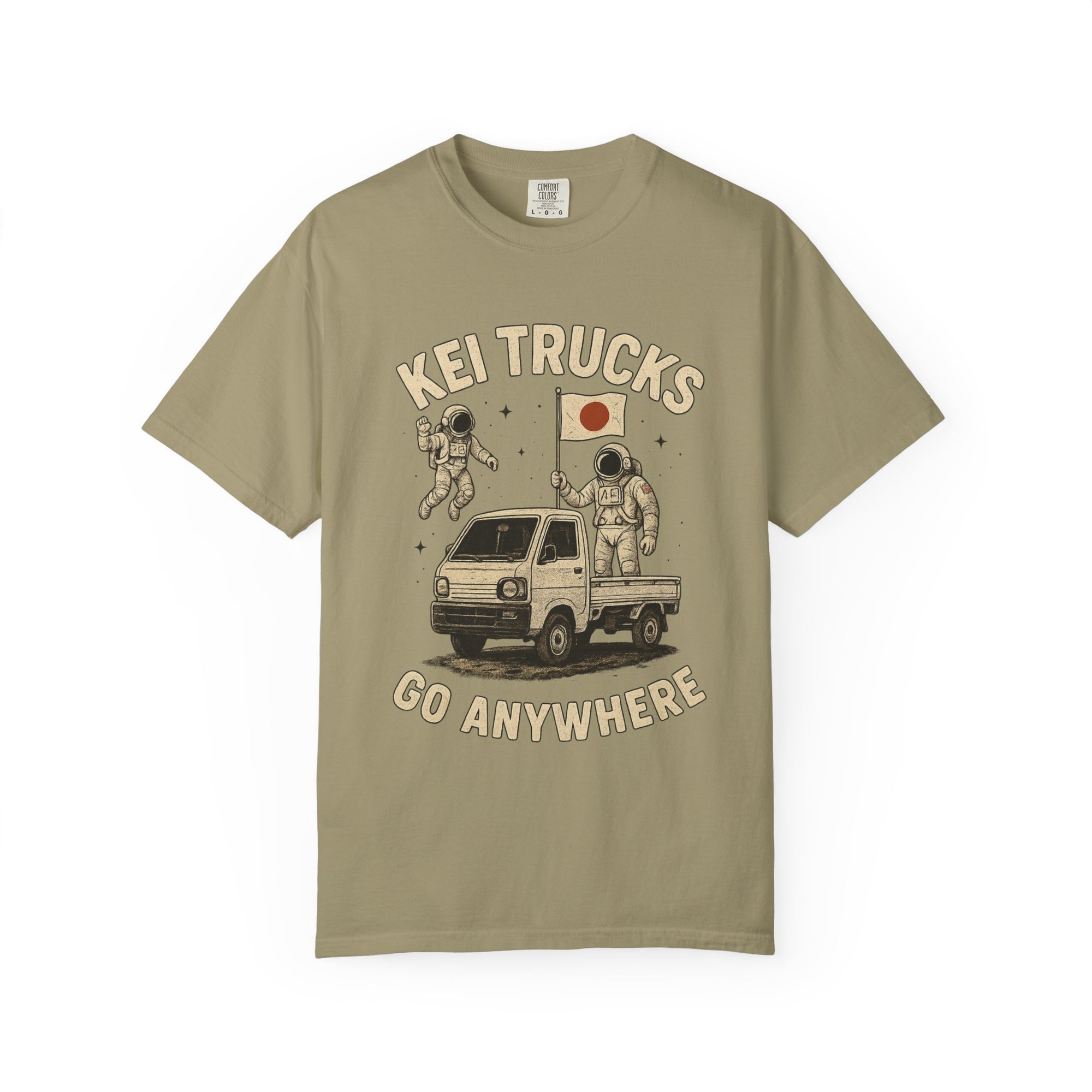 Kei Trucks Go Anywhere T-Shirt — Astronaut Mini Truck Tee