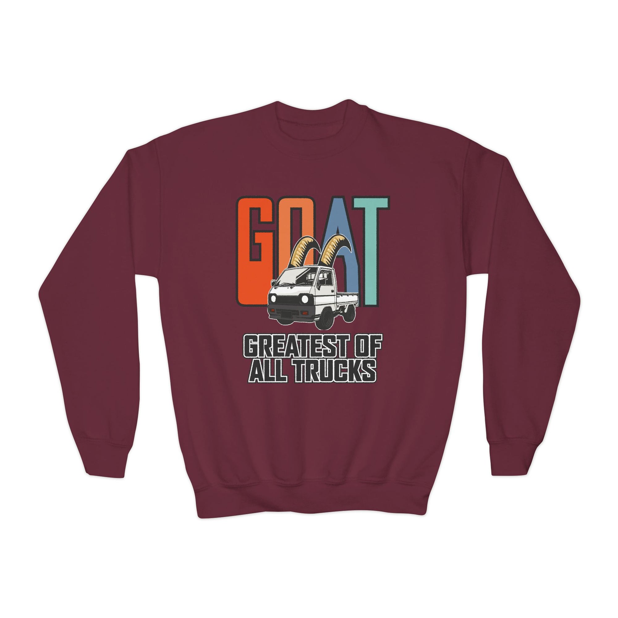 GOAT Youth Crewneck Kei Truck Sweatshirt - Greatest of All Trucks