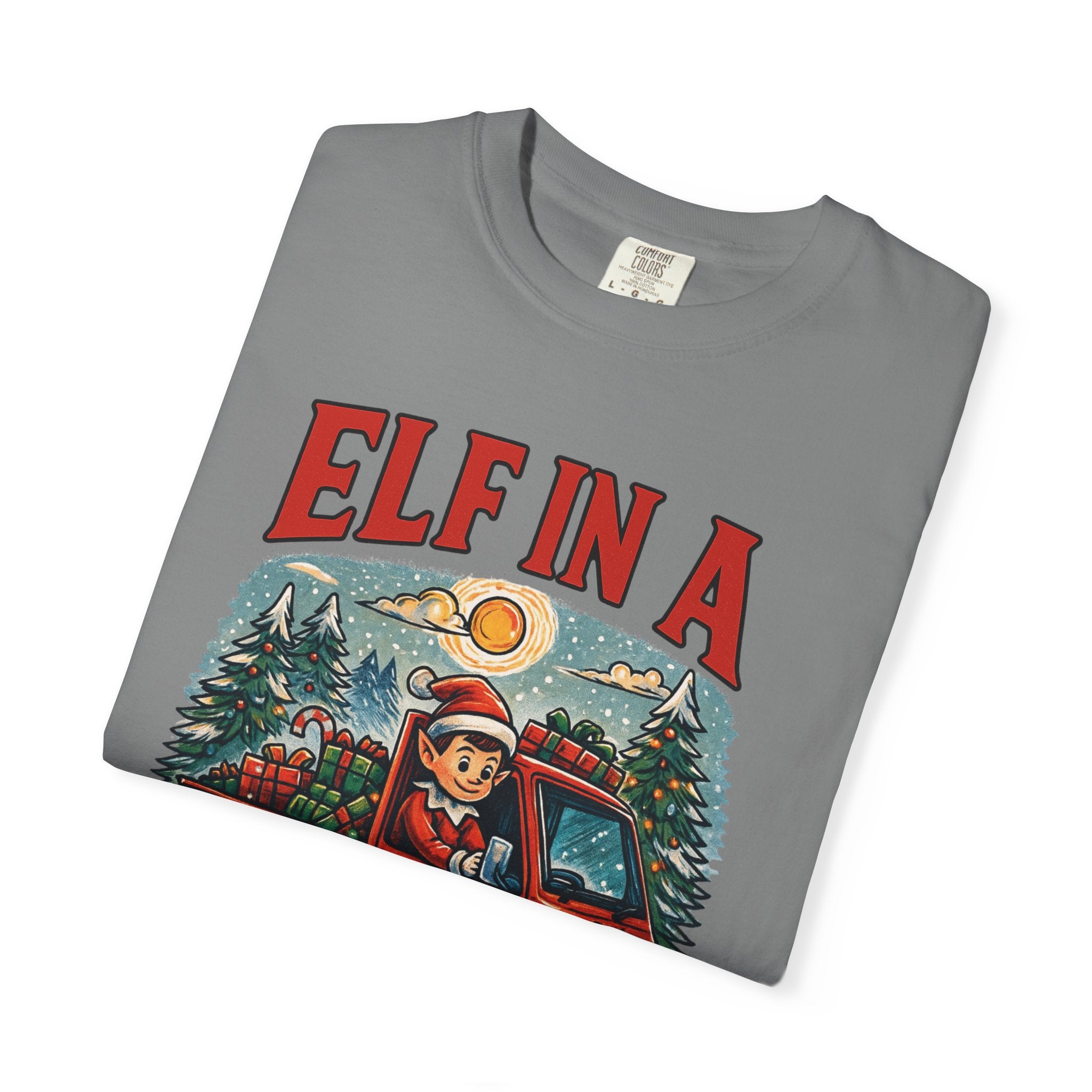 Elf in a Kei Truck Christmas T-Shirt