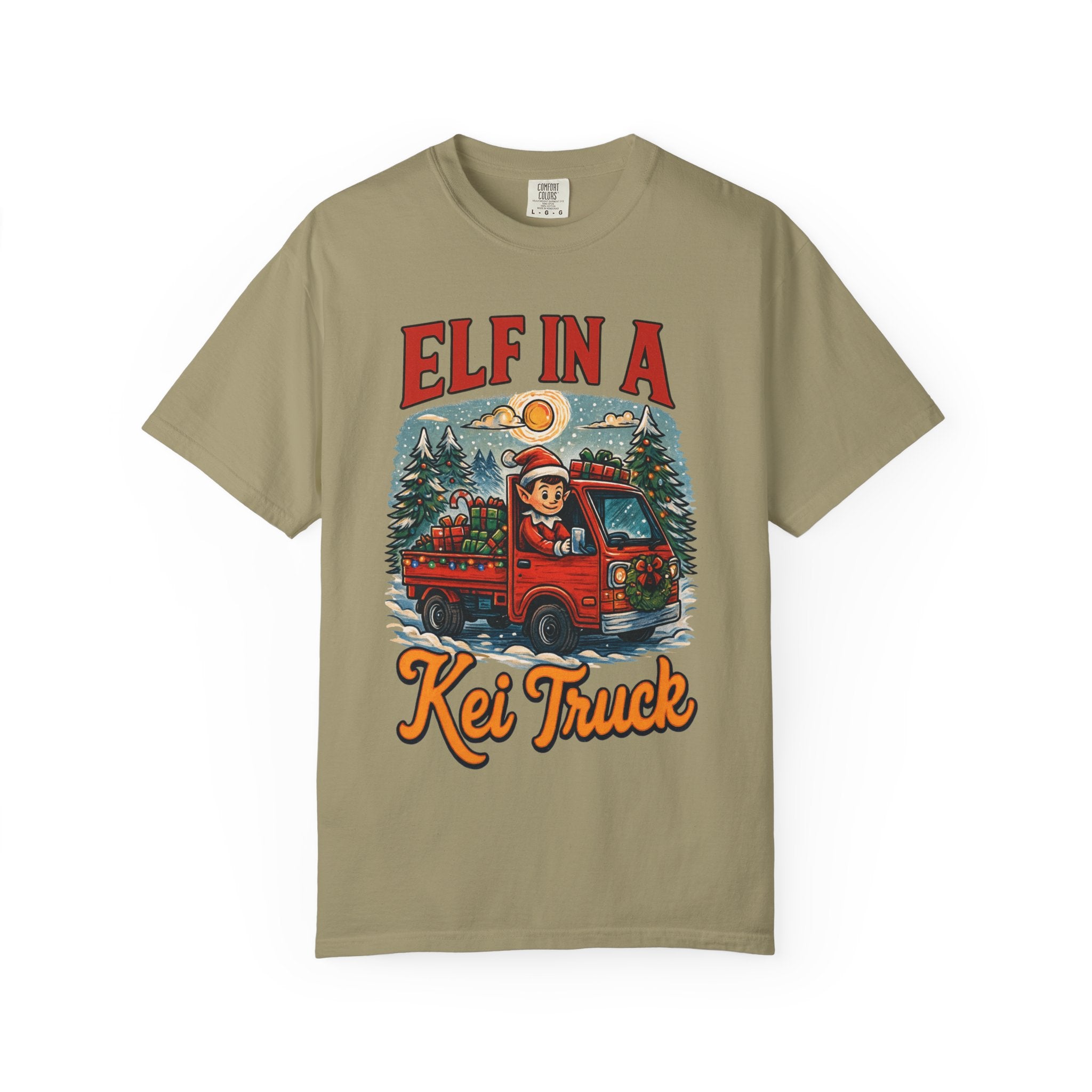 Elf in a Kei Truck Christmas T-Shirt