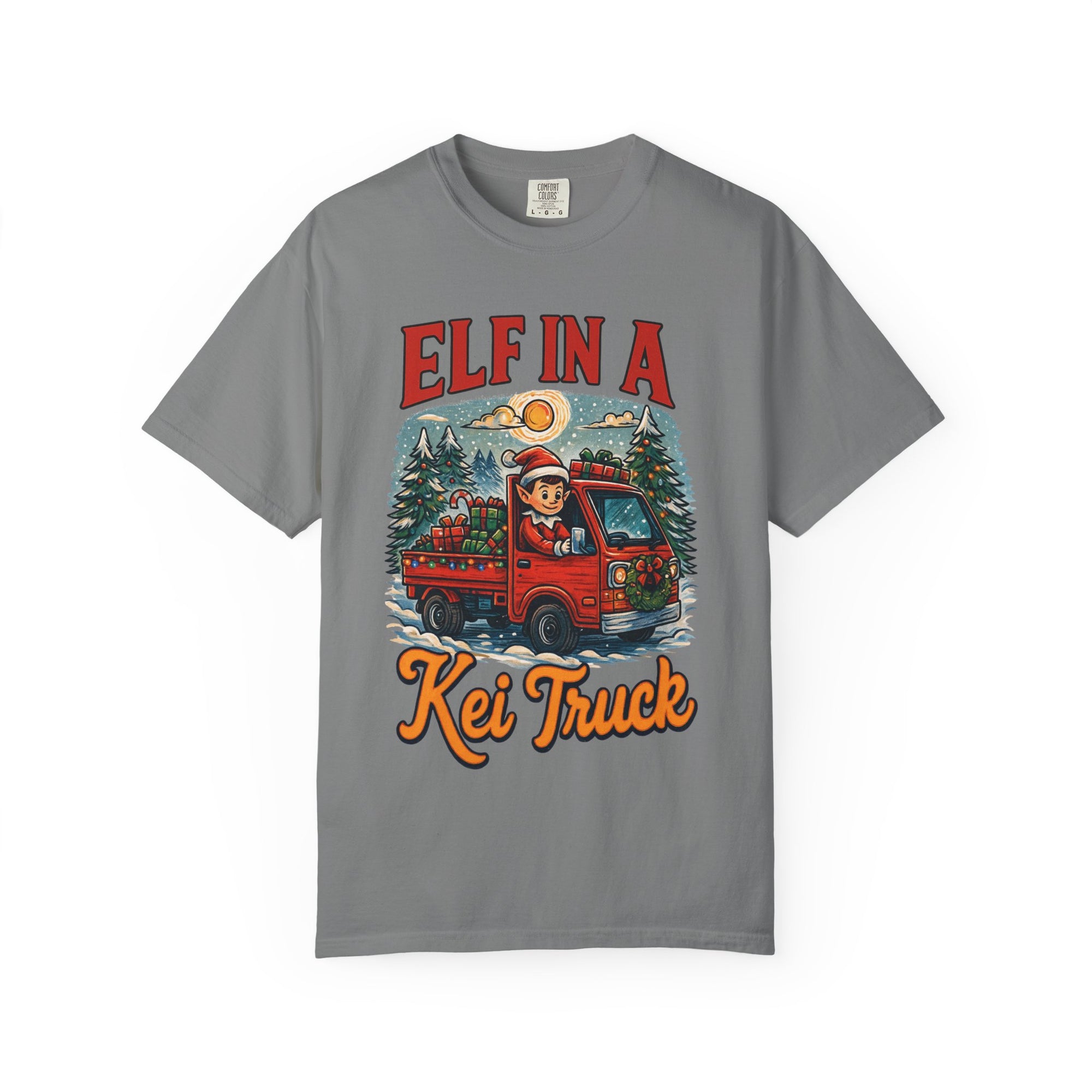 Elf in a Kei Truck Christmas T-Shirt