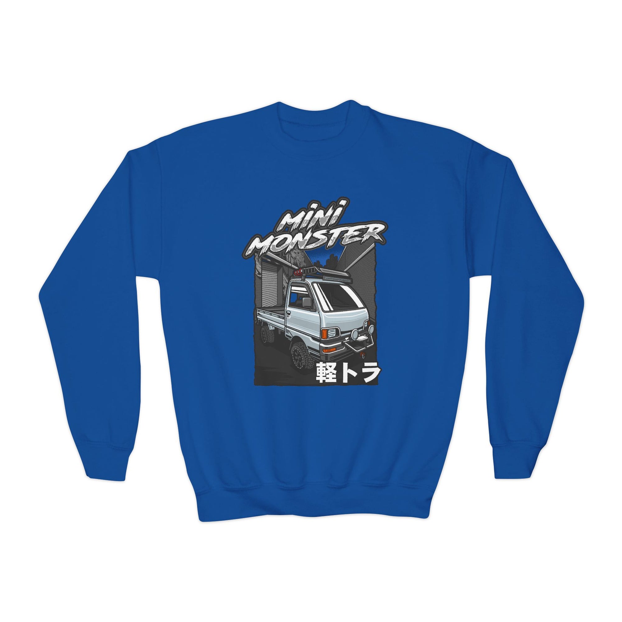 Mini Monster Kei Truck Youth Crewneck Sweatshirt