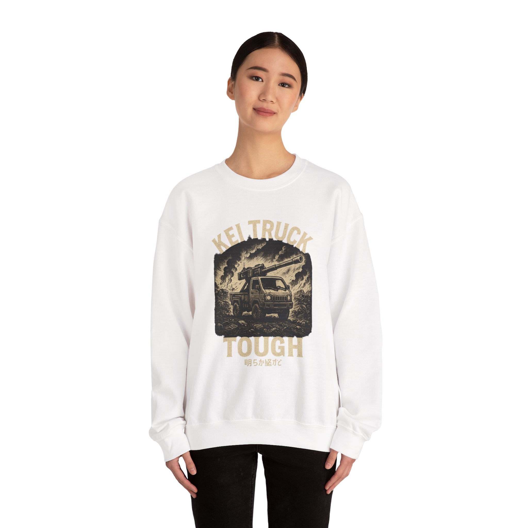 Kei Truck Tough Vintage Off-Road Graphic Heavy Blend™ Crewneck Sweatshirt