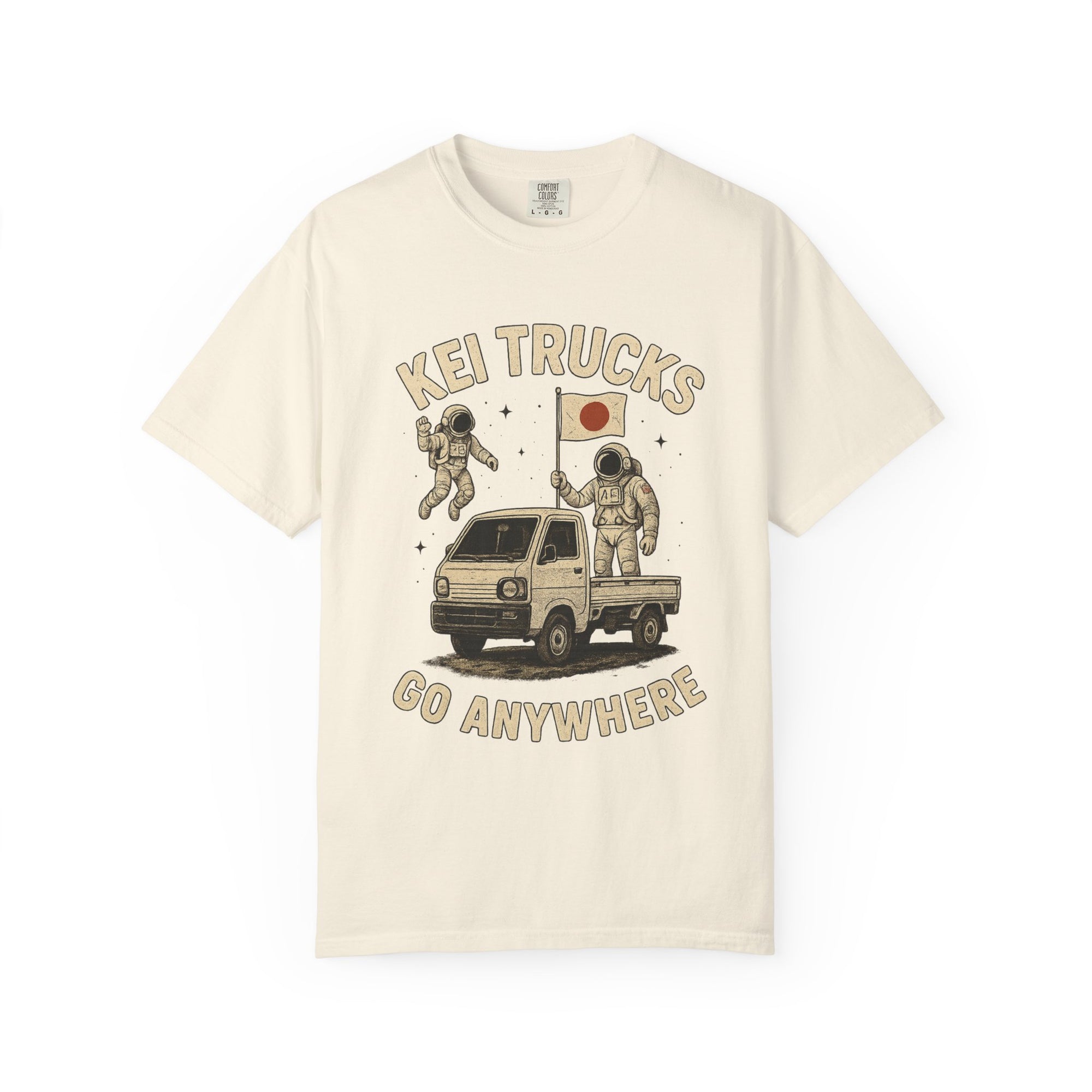 Kei Trucks Go Anywhere T-Shirt — Astronaut Mini Truck Tee