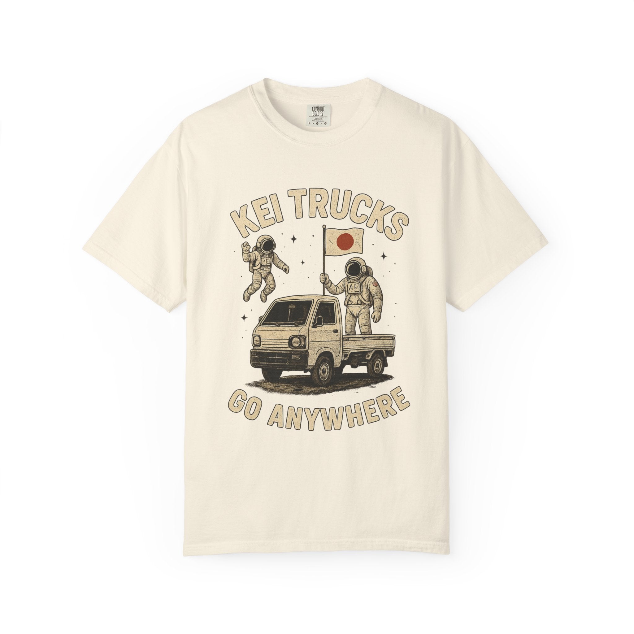 Kei Trucks Go Anywhere T-Shirt — Astronaut Mini Truck Tee