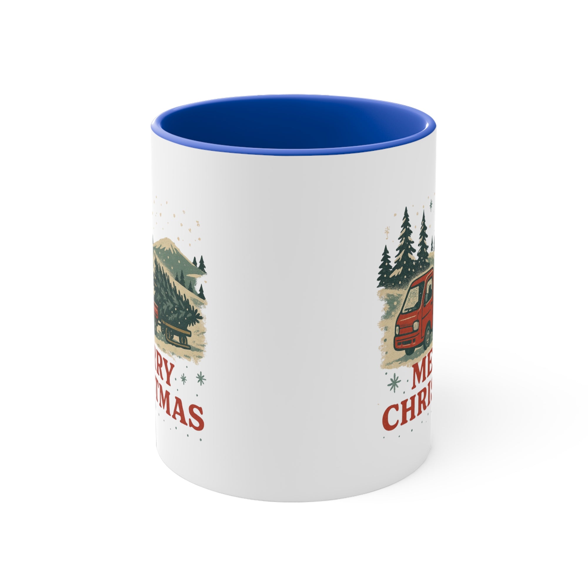 Merry Christmas Vintage Kei Truck Coffee Mug (11oz Accent)