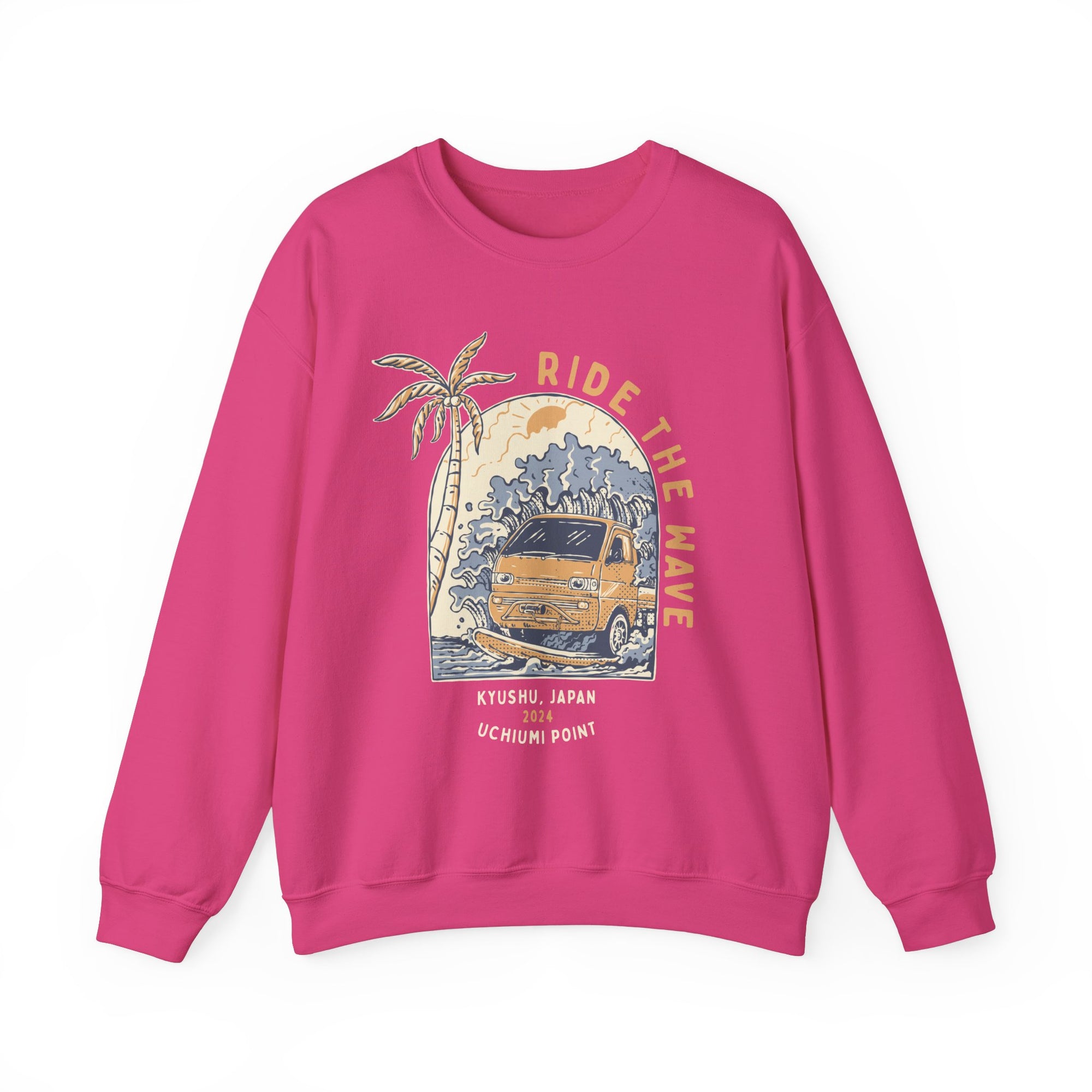 Ride The Wave Kei Truck Crewneck Sweatshirt