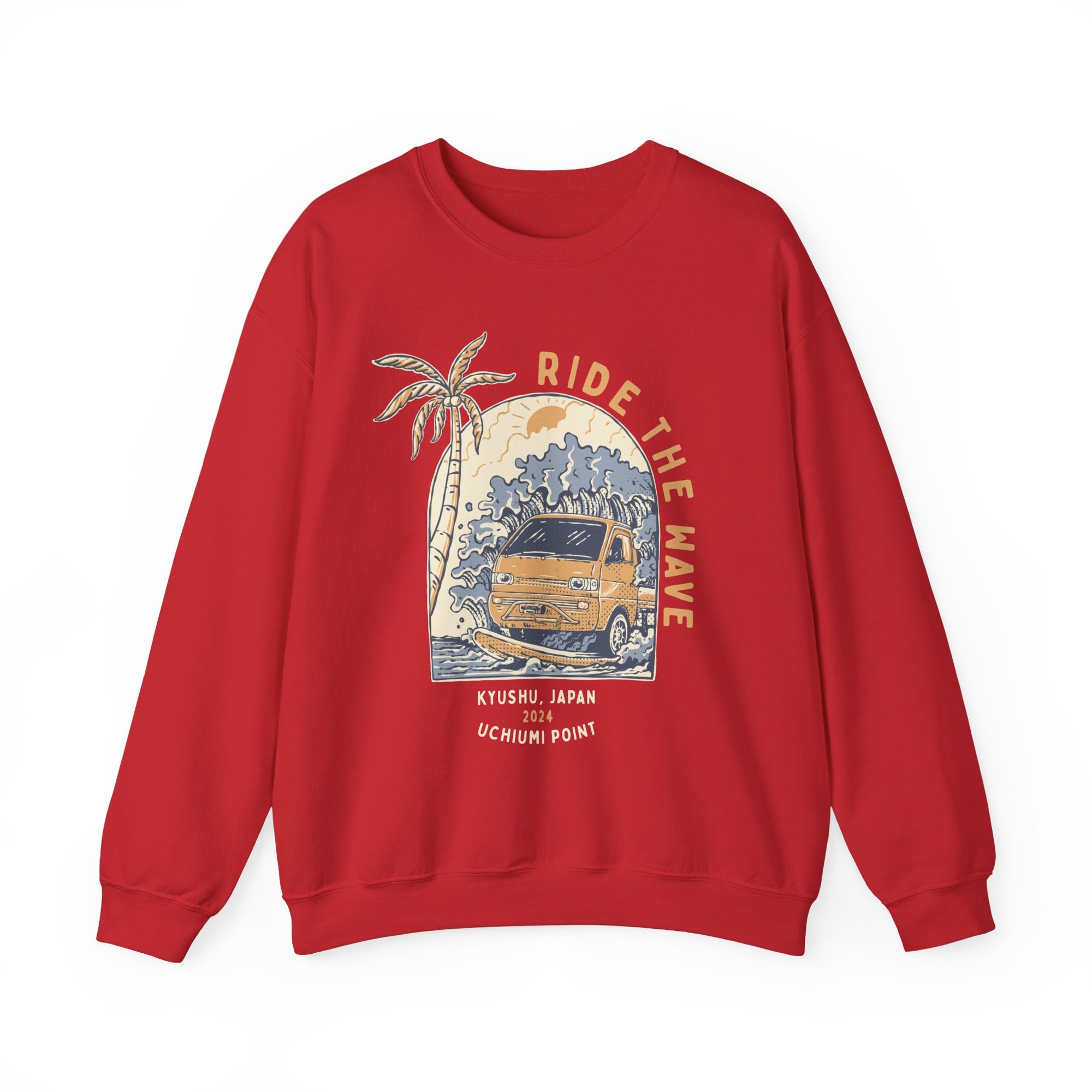 Ride The Wave Kei Truck Crewneck Sweatshirt