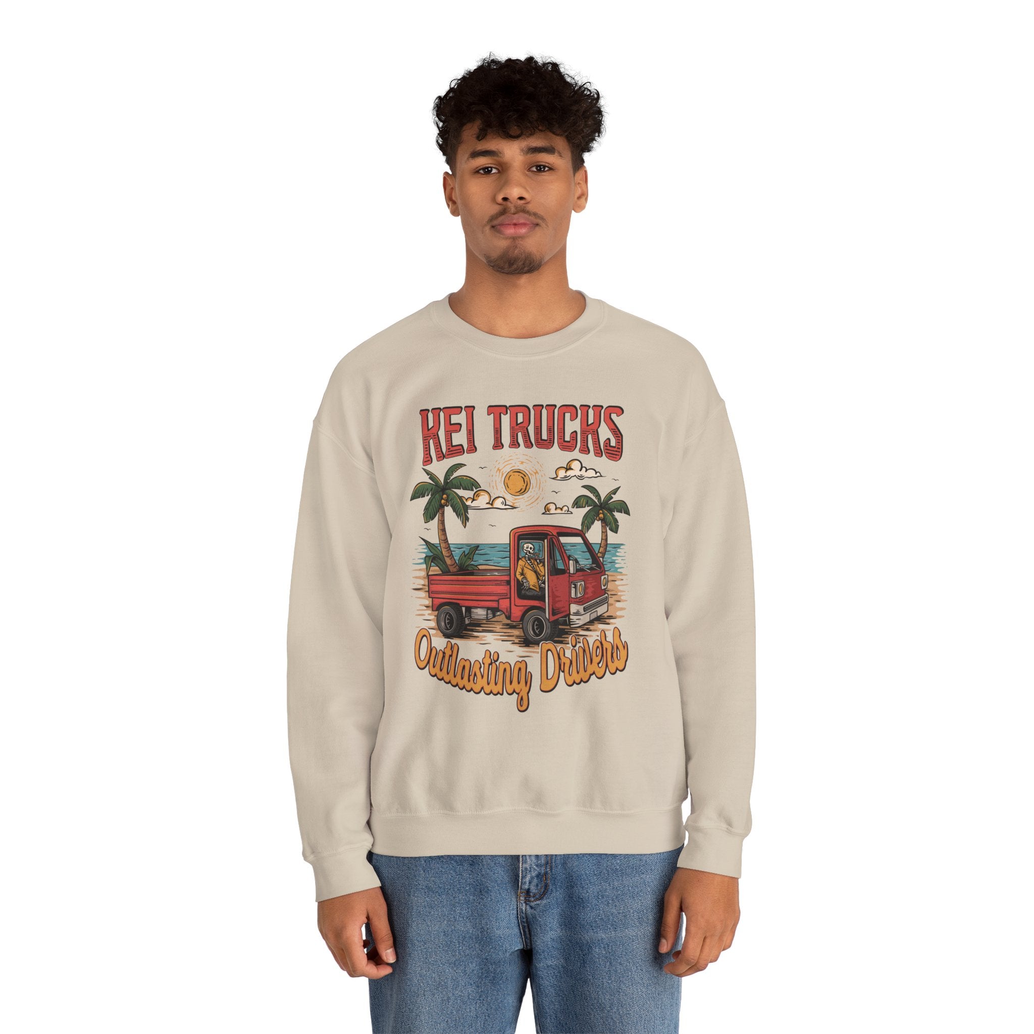 Outlasting Drivers Kei Truck Heavy Blend™ Crewneck Sweatshirt