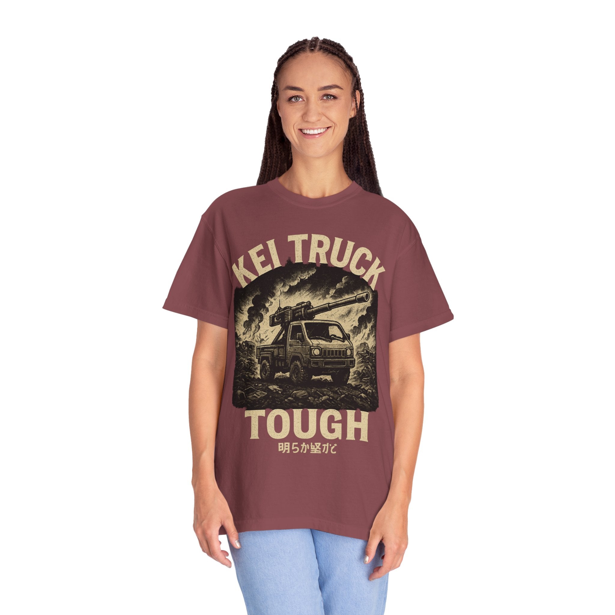 Kei Truck Tough Graphic T-Shirt — Retro Mini Truck Adventure Tee