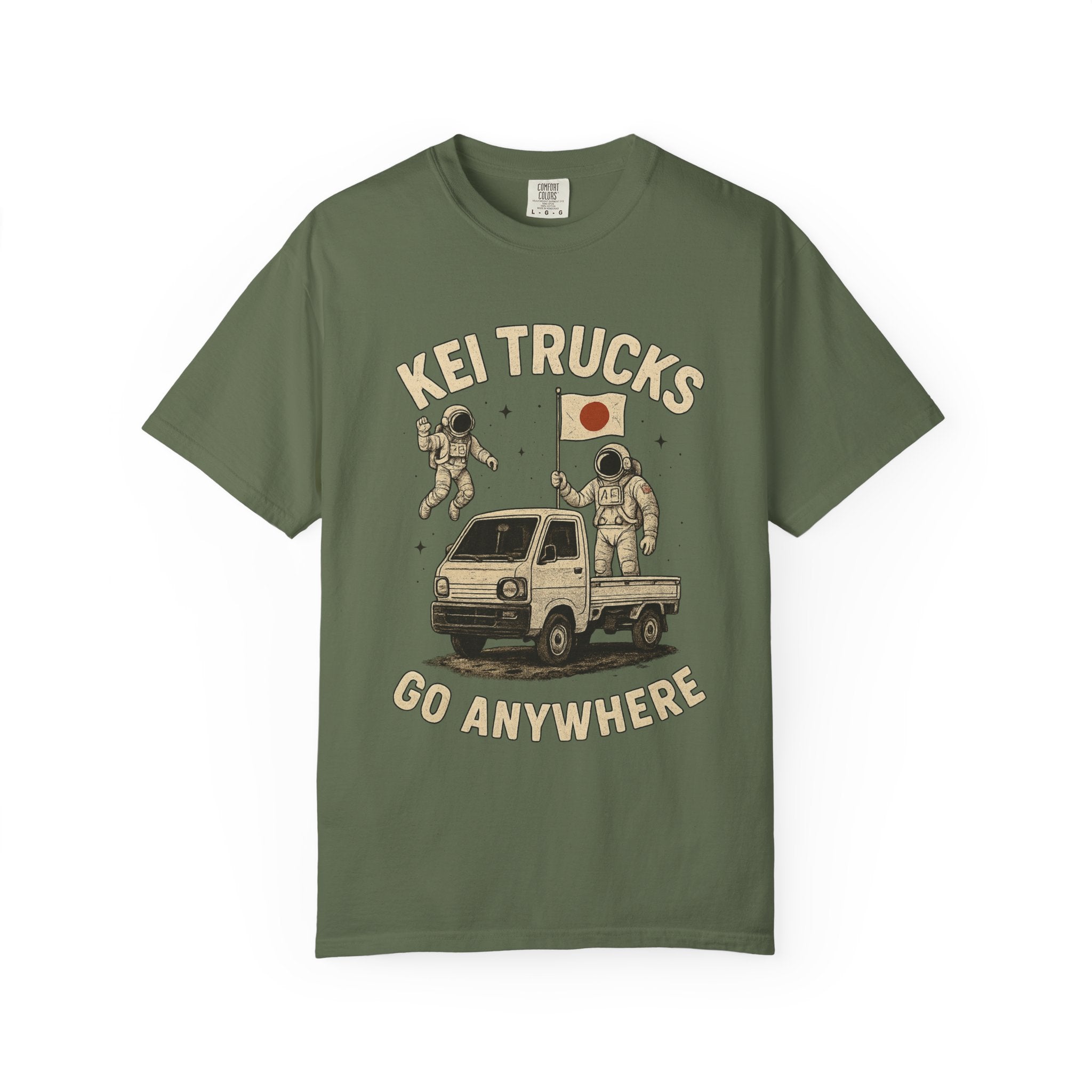 Kei Trucks Go Anywhere T-Shirt — Astronaut Mini Truck Tee
