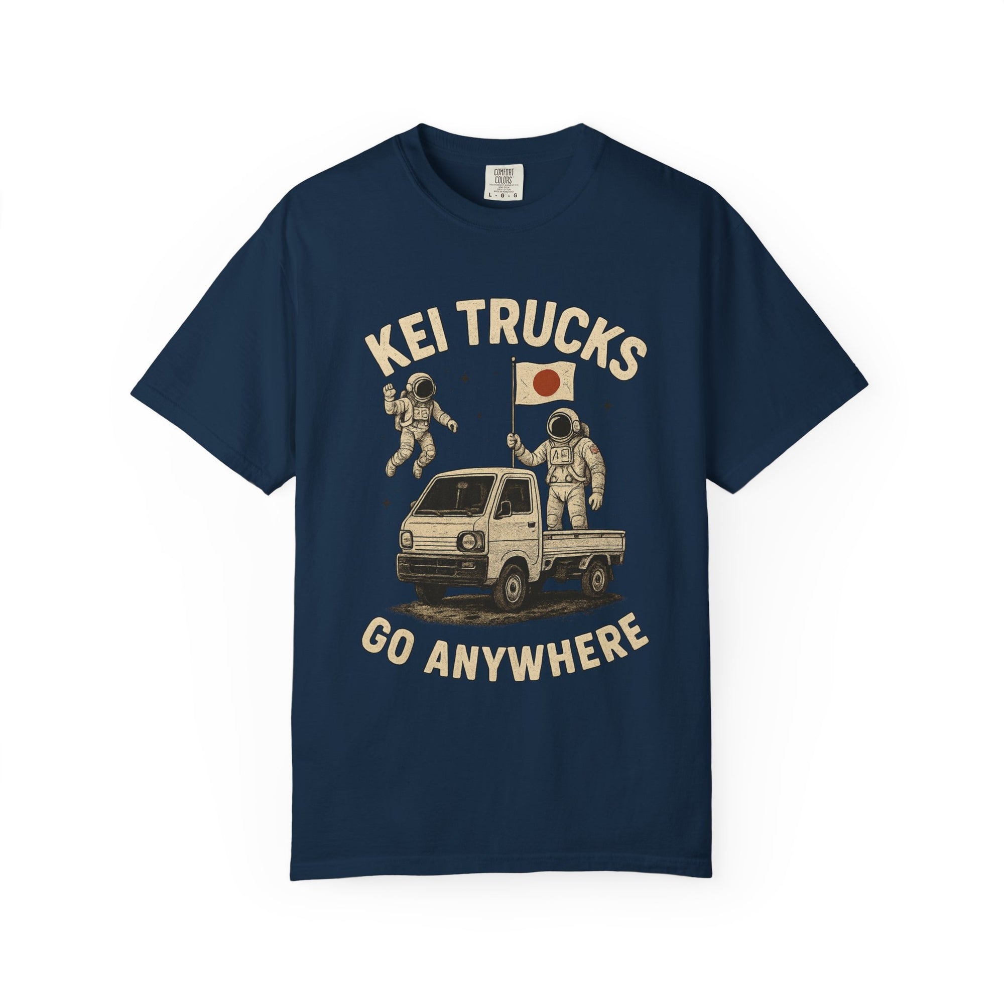 Kei Trucks Go Anywhere T-Shirt — Astronaut Mini Truck Tee