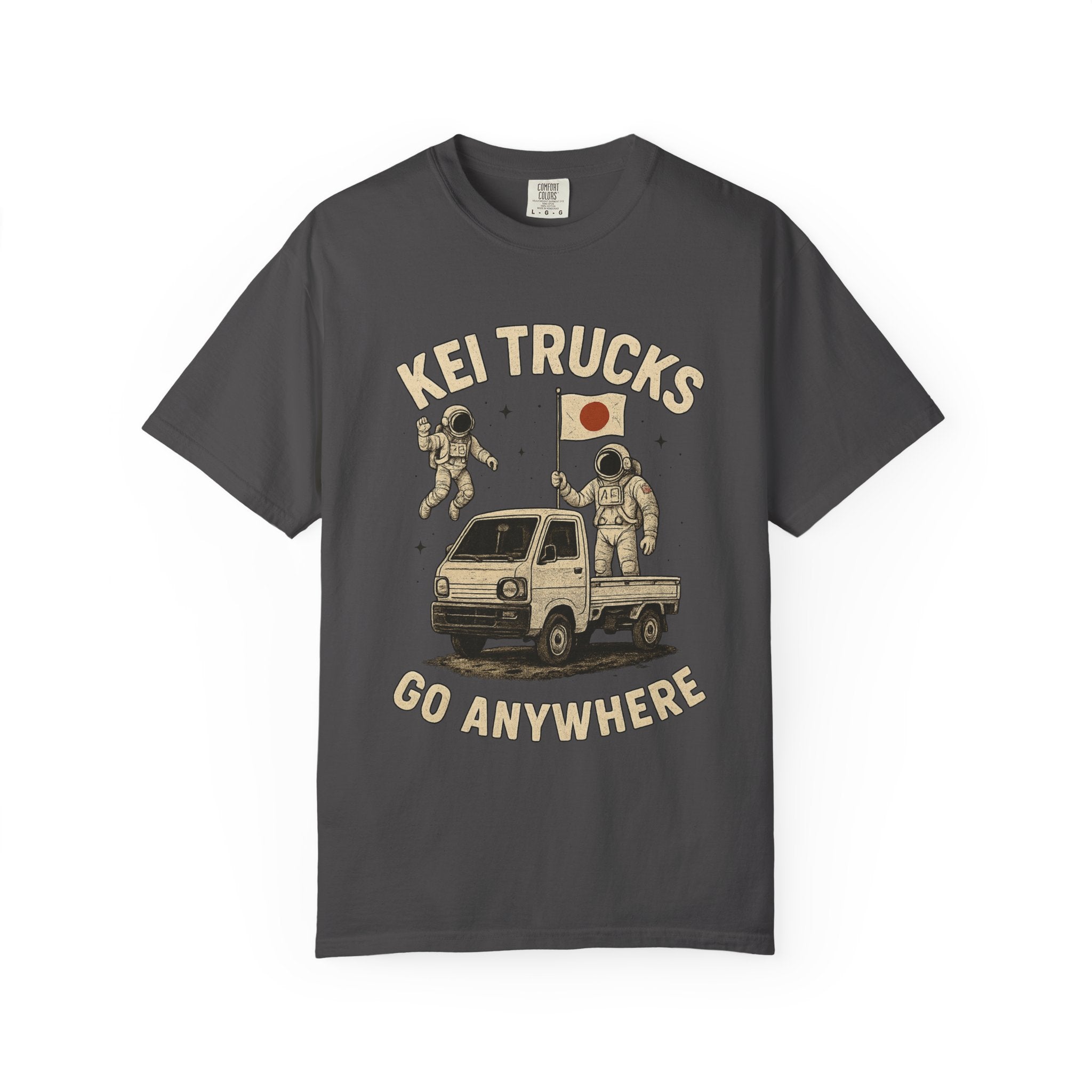 Kei Trucks Go Anywhere T-Shirt — Astronaut Mini Truck Tee