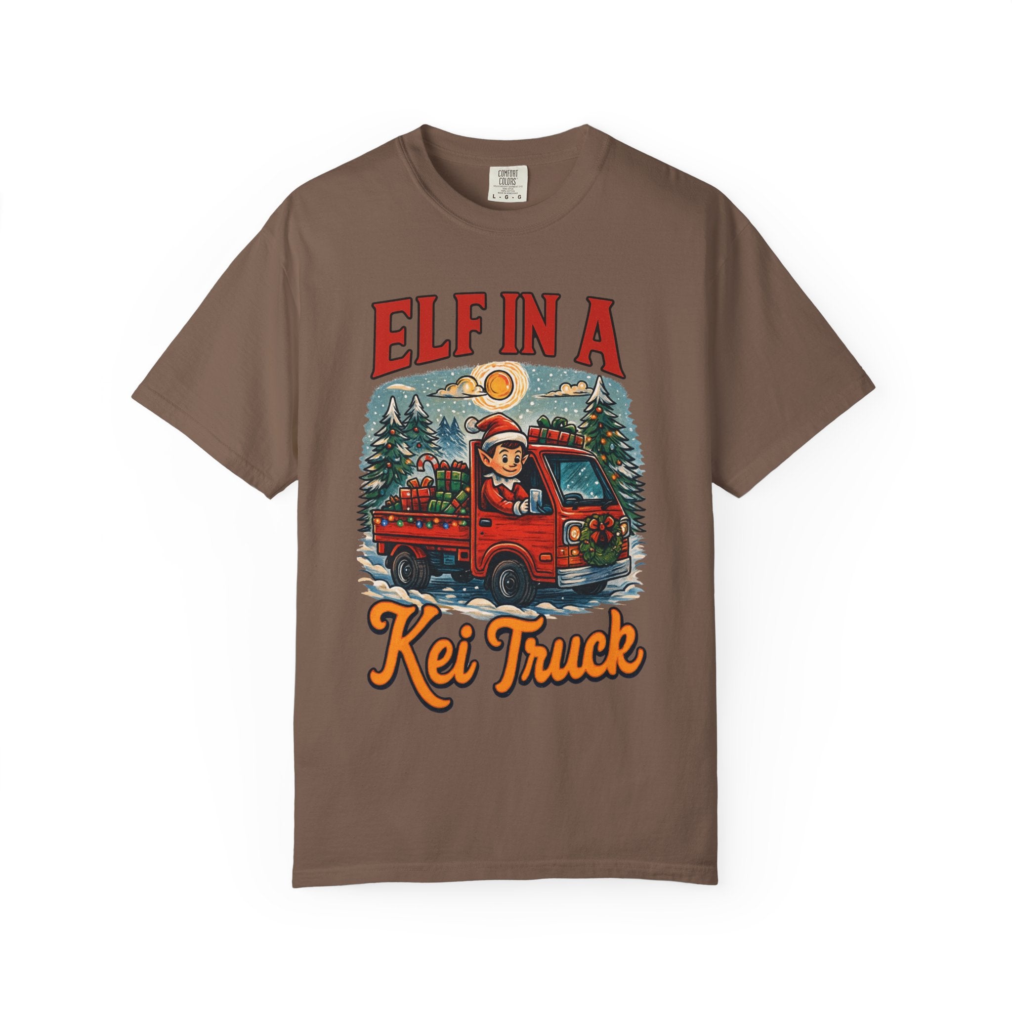 Elf in a Kei Truck Christmas T-Shirt