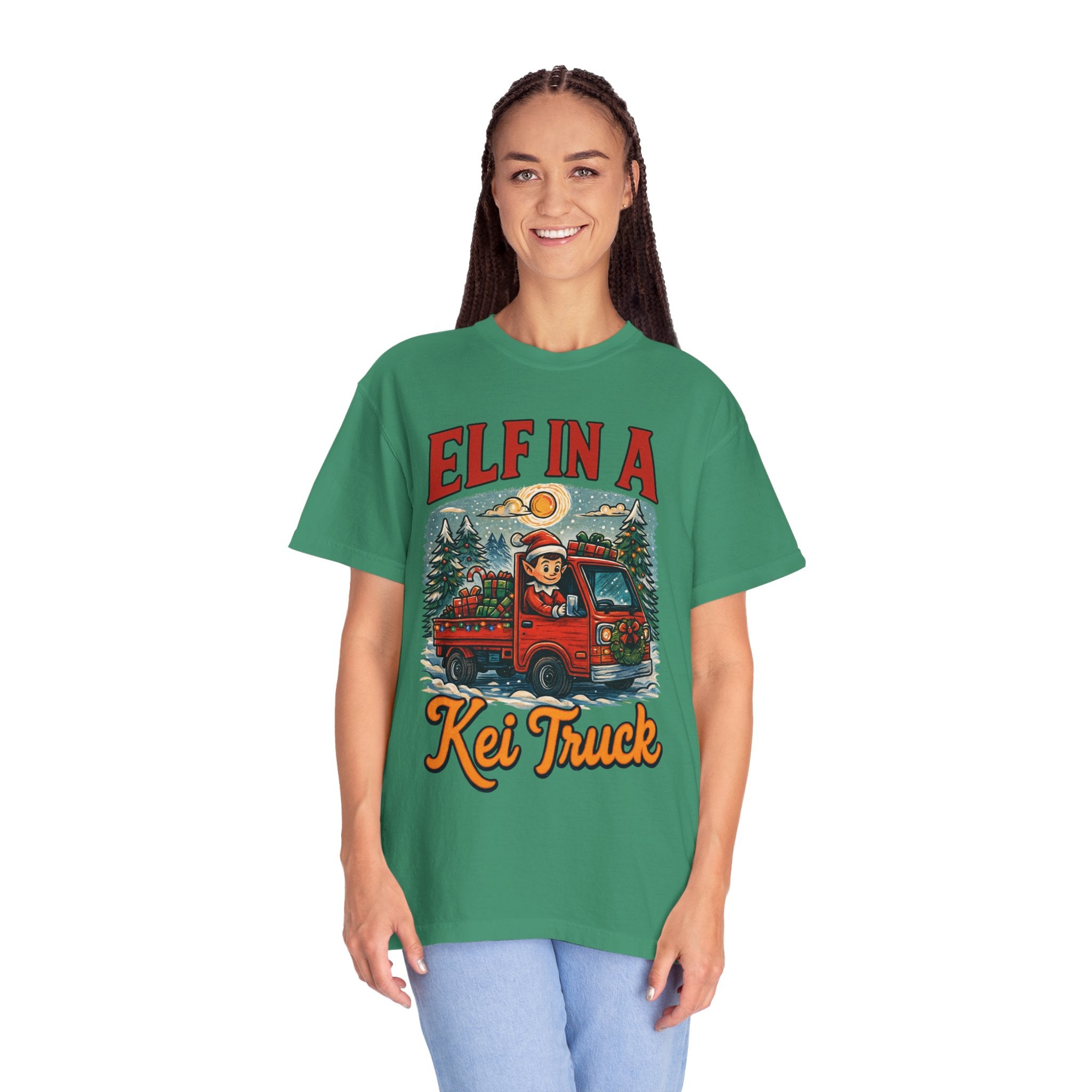 Elf in a Kei Truck Christmas T-Shirt