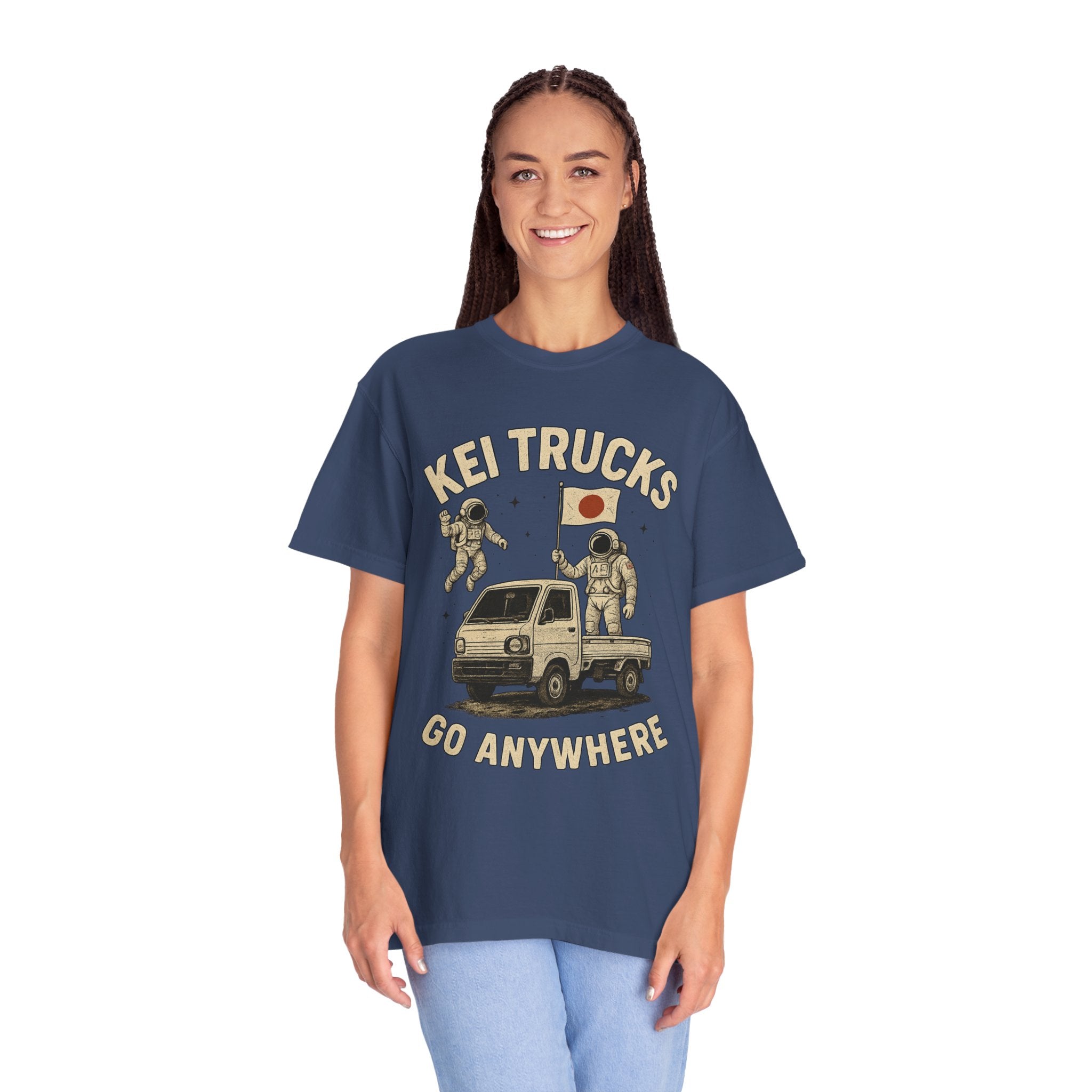 Kei Trucks Go Anywhere T-Shirt — Astronaut Mini Truck Tee